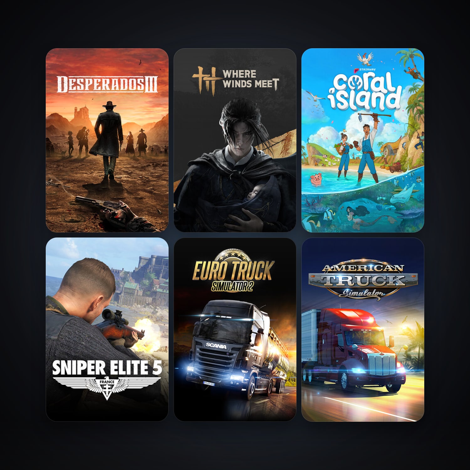 Free CS2 (No Prime) + Euro Truck Simulator 2, 15 games, clean — HabibiAccounts