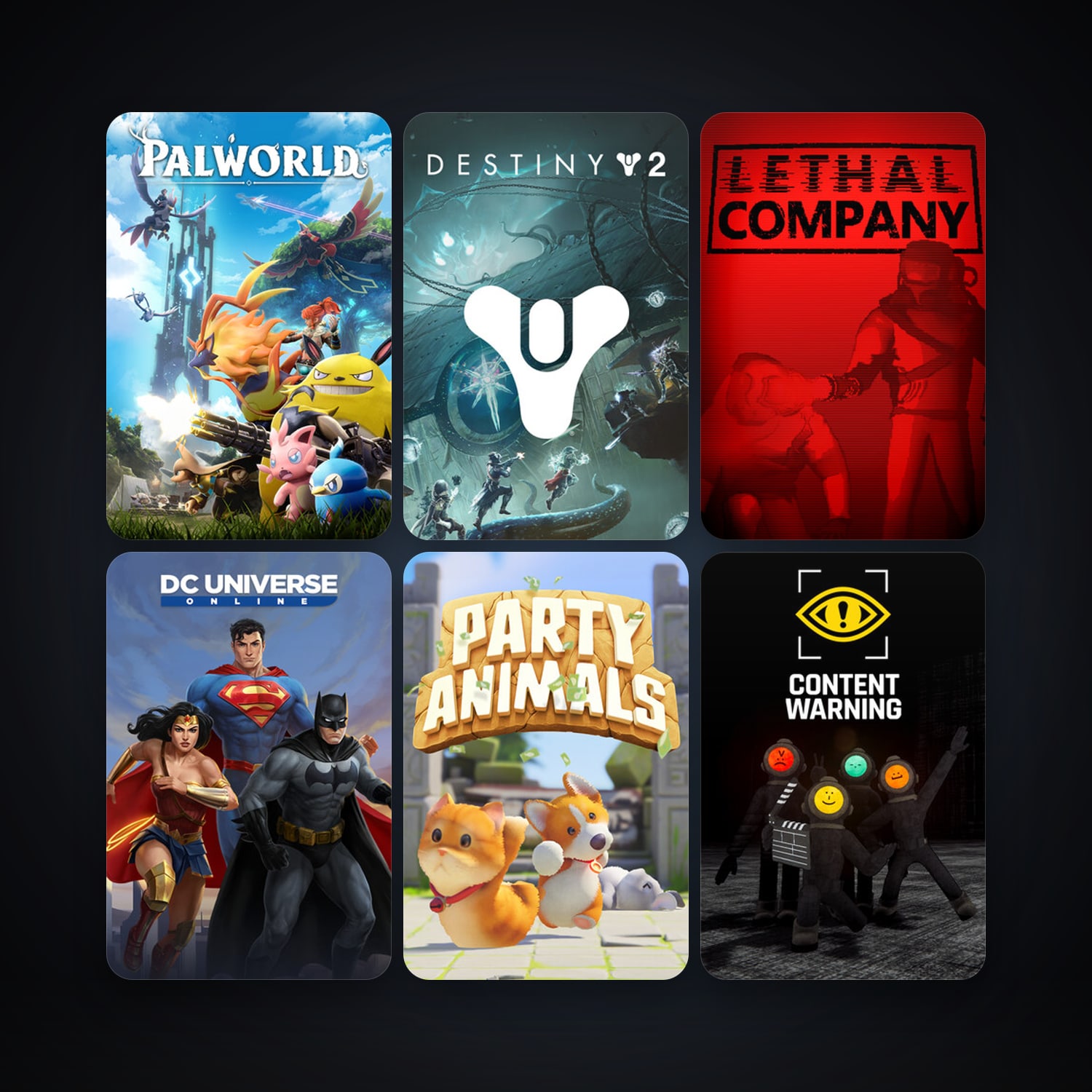 DC Universe Online + Stick Fight: The Game, 16 games, clean — HabibiAccounts
