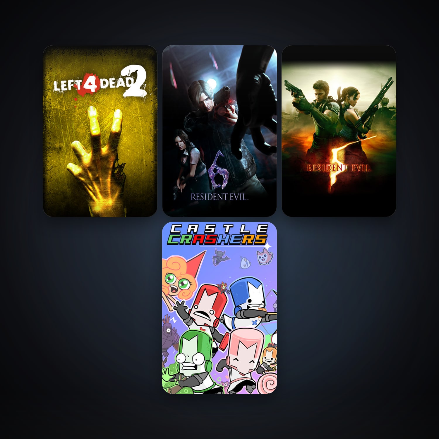 Left 4 Dead 2 + Resident Evil 5, 4 games, clean — HabibiAccounts
