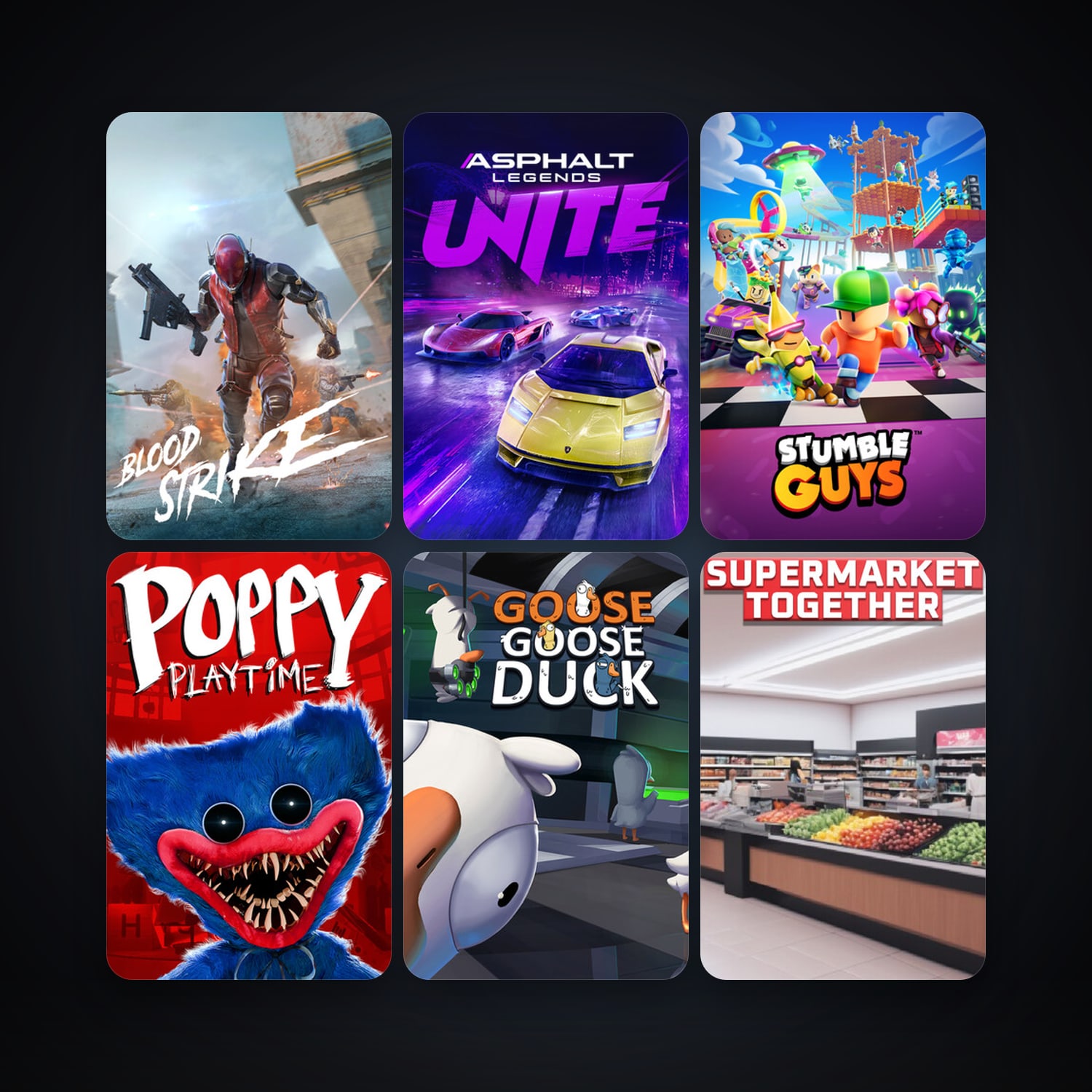 Goose Goose Duck + Stumble Guys, 9 games, clean — HabibiAccounts