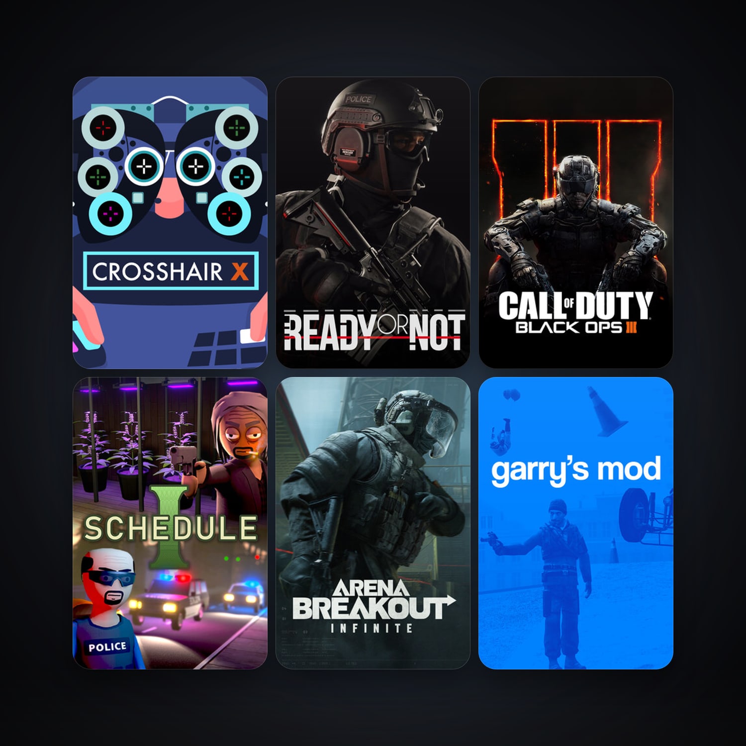 Garry's Mod + Call of Duty: Black Ops III, 63 games, Steam 30, clean — HabibiAccounts