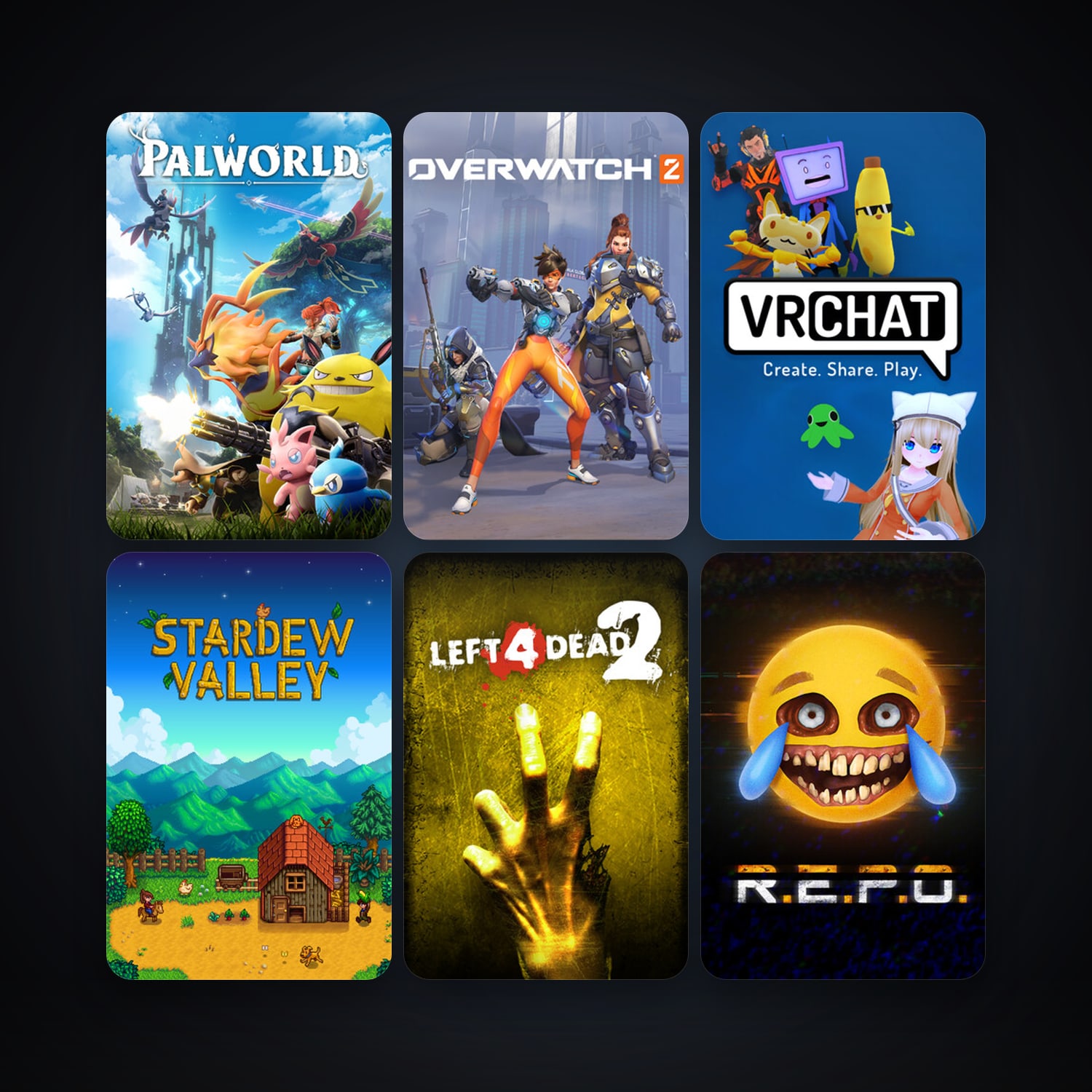 Left 4 Dead 2 + Stardew Valley, 46 games, clean — HabibiAccounts