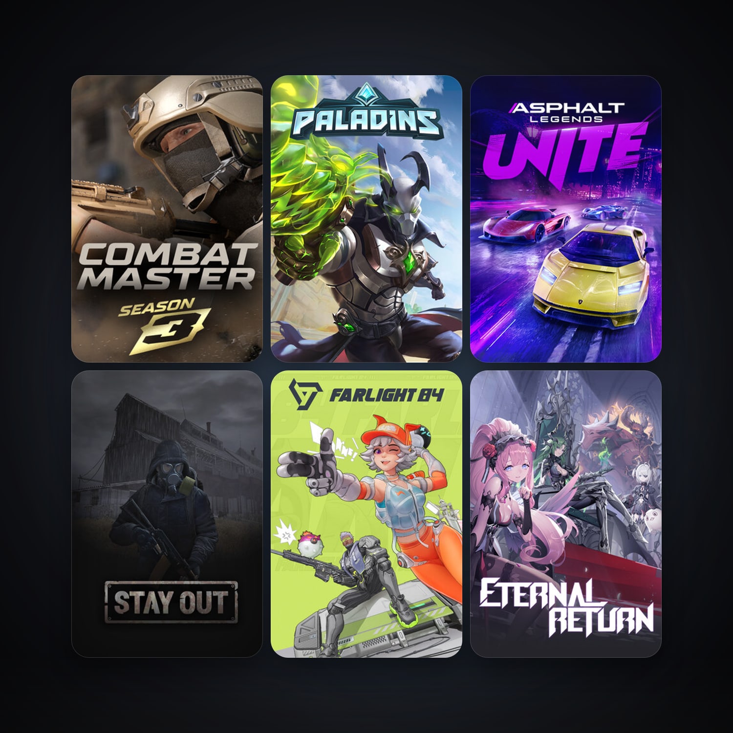 Paladins + Eternal Return, 9 games, clean — HabibiAccounts