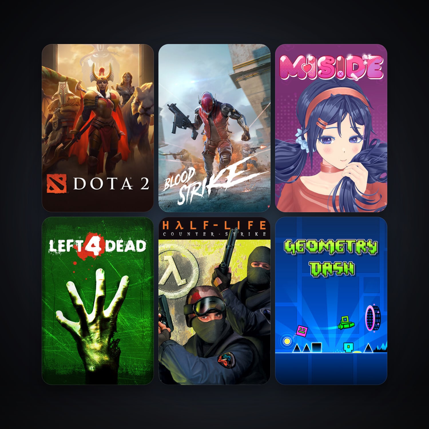 Counter-Strike + Half-Life, 45 games, clean — HabibiAccounts