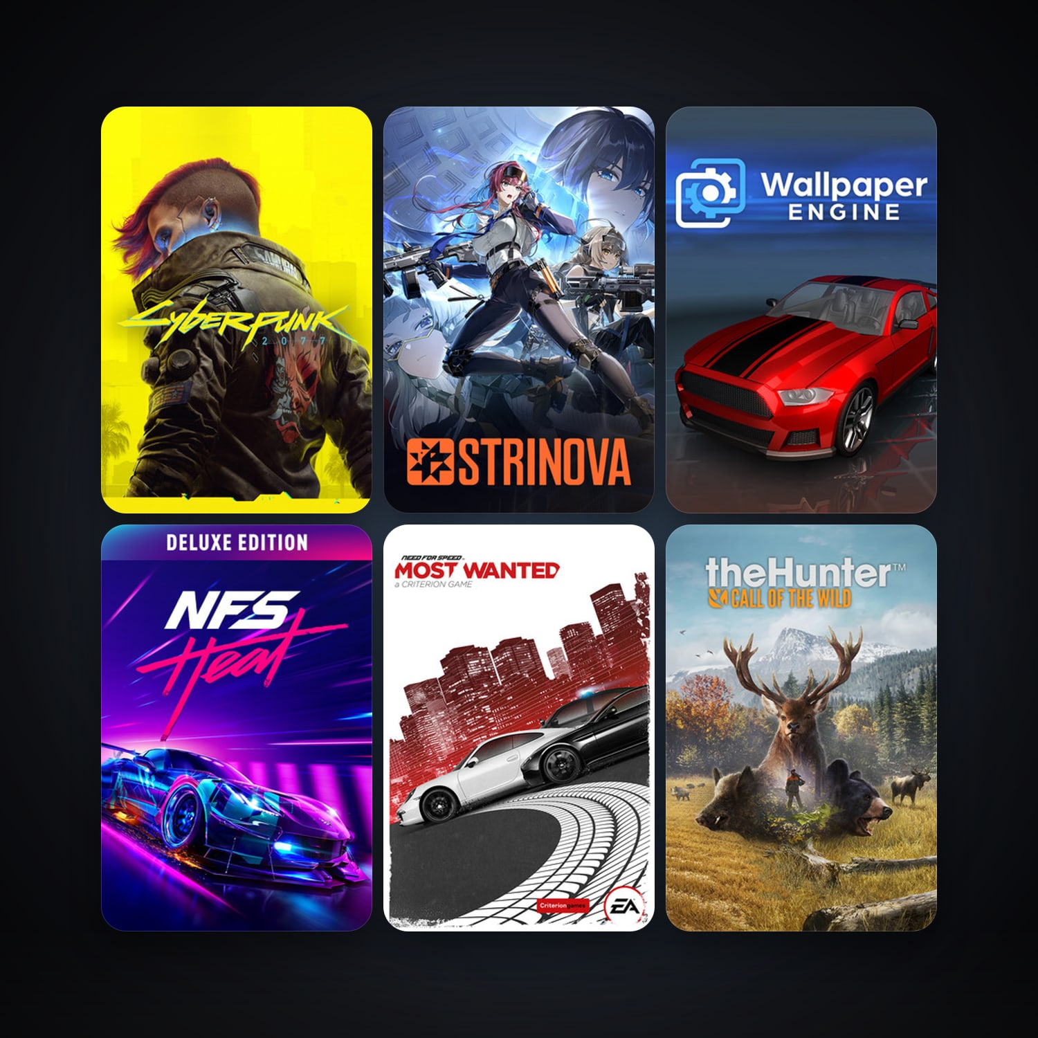 Wallpaper Engine + theHunter: Call of the Wild, 8 games, clean — HabibiAccounts