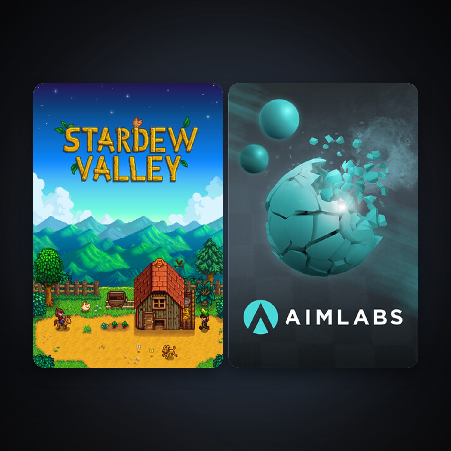 Stardew Valley + Aimlabs, 6 games, clean — HabibiAccounts