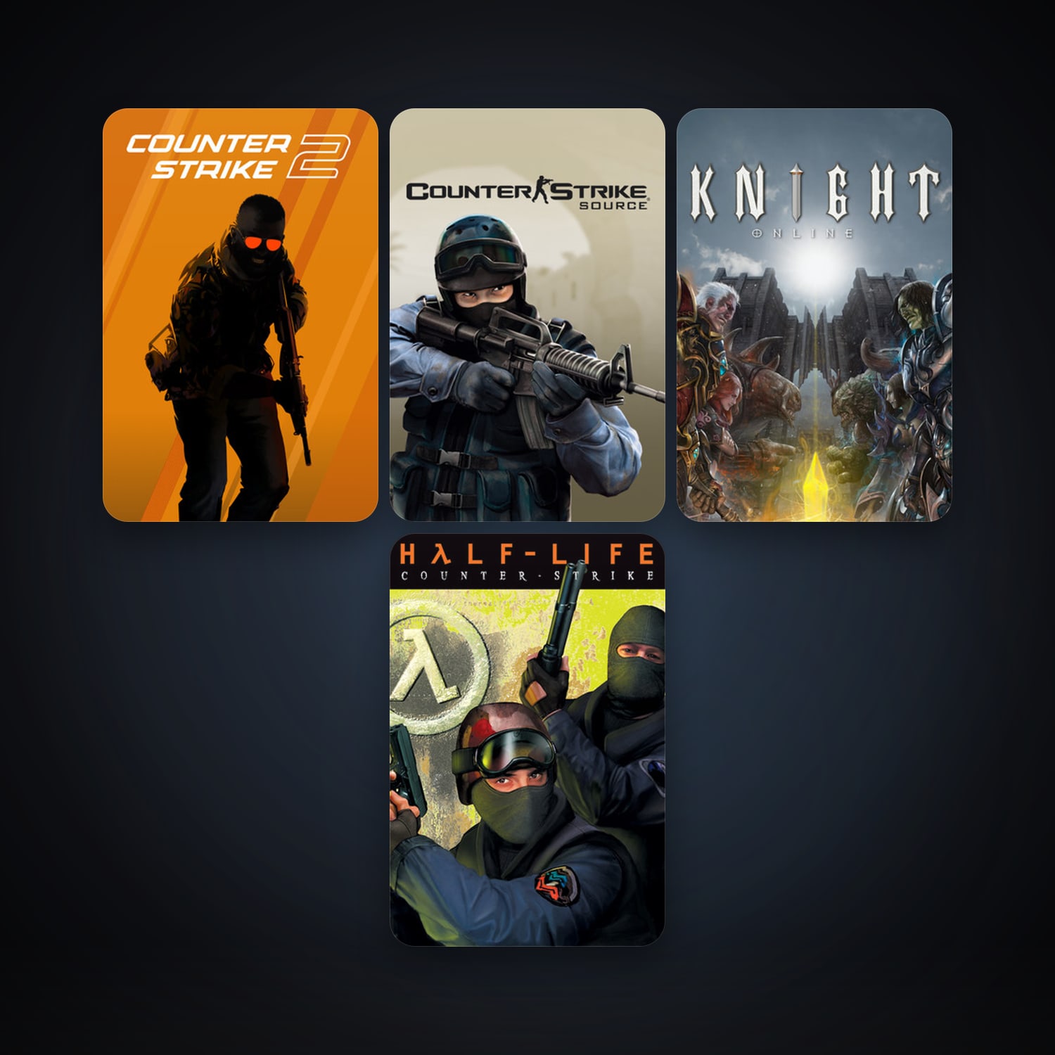 Counter-Strike + Counter-Strike: Source, 7 games, clean — HabibiAccounts