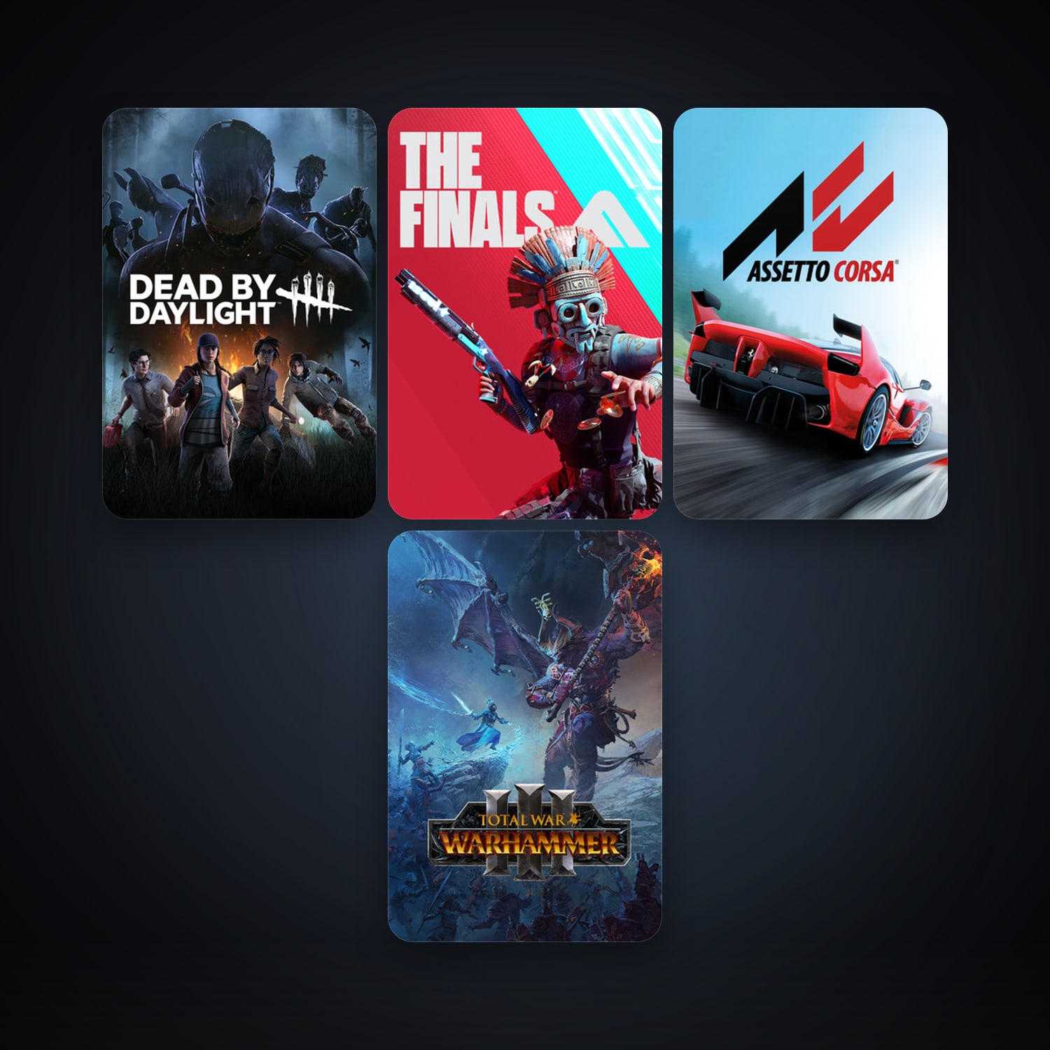 Assetto Corsa + Dead by Daylight, 6 games, clean — HabibiAccounts