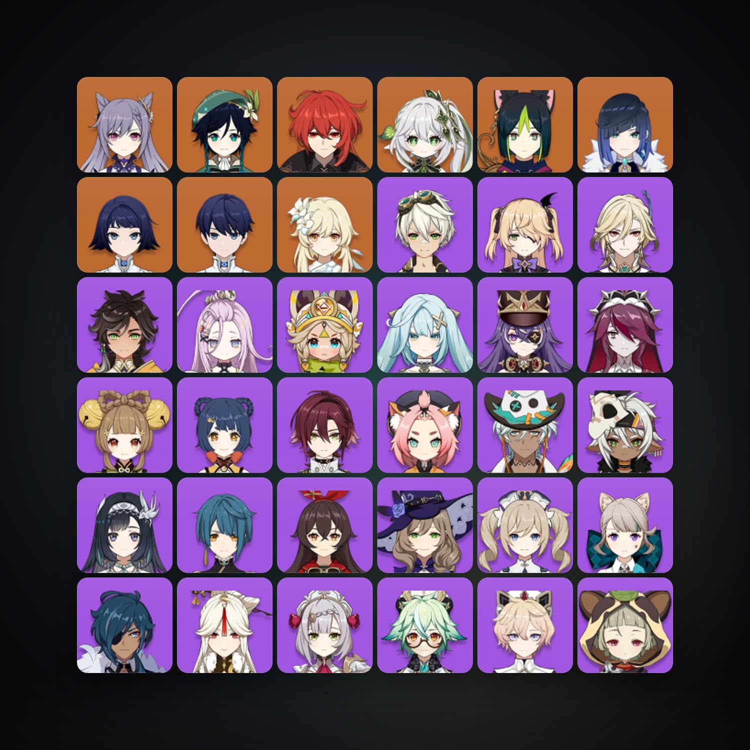 جينشن إمباكت | AR 50 | 42 شخصية | 6× 5★ — HabibiAccounts