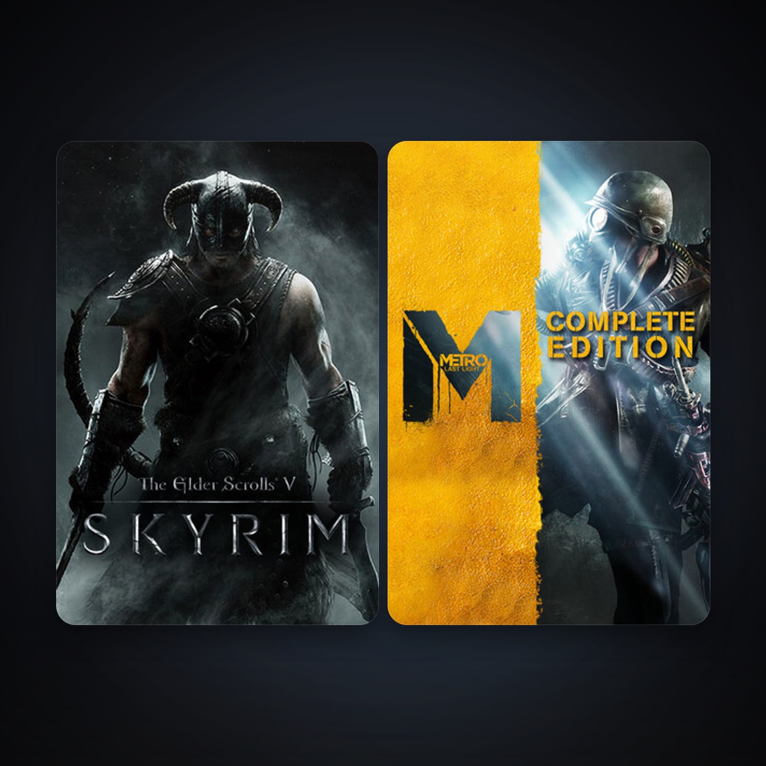 Metro: Last Light + The Elder Scrolls V: Skyrim, 2 games, clean — HabibiAccounts