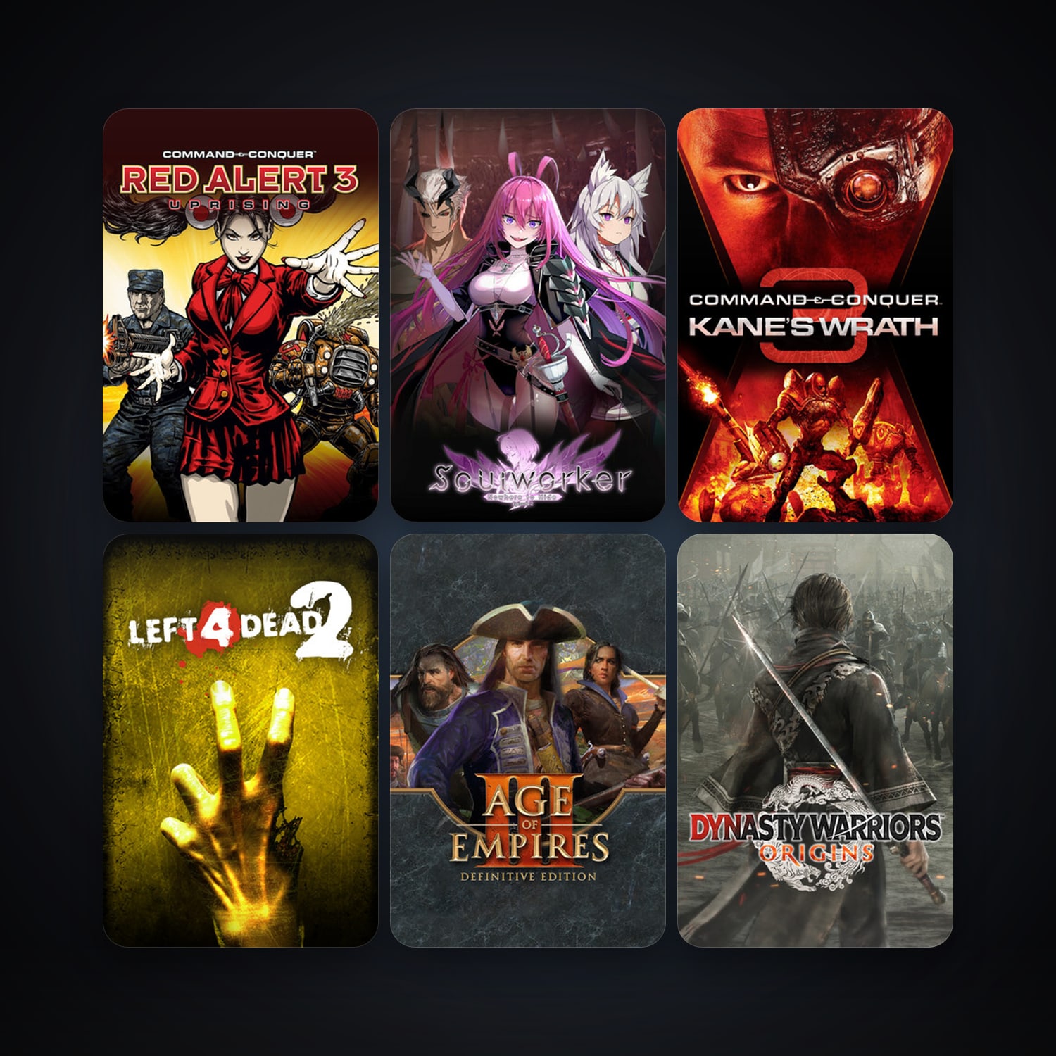 Left 4 Dead 2 + Command & Conquer: Red Alert 3 - Uprising, 37 games, clean — HabibiAccounts