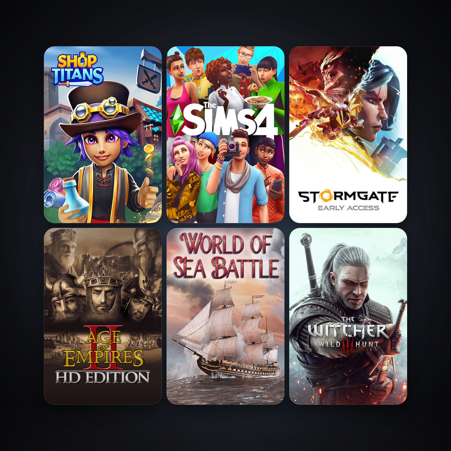 Age of Empires II + The Witcher 3: Wild Hunt, 16 games, clean — HabibiAccounts