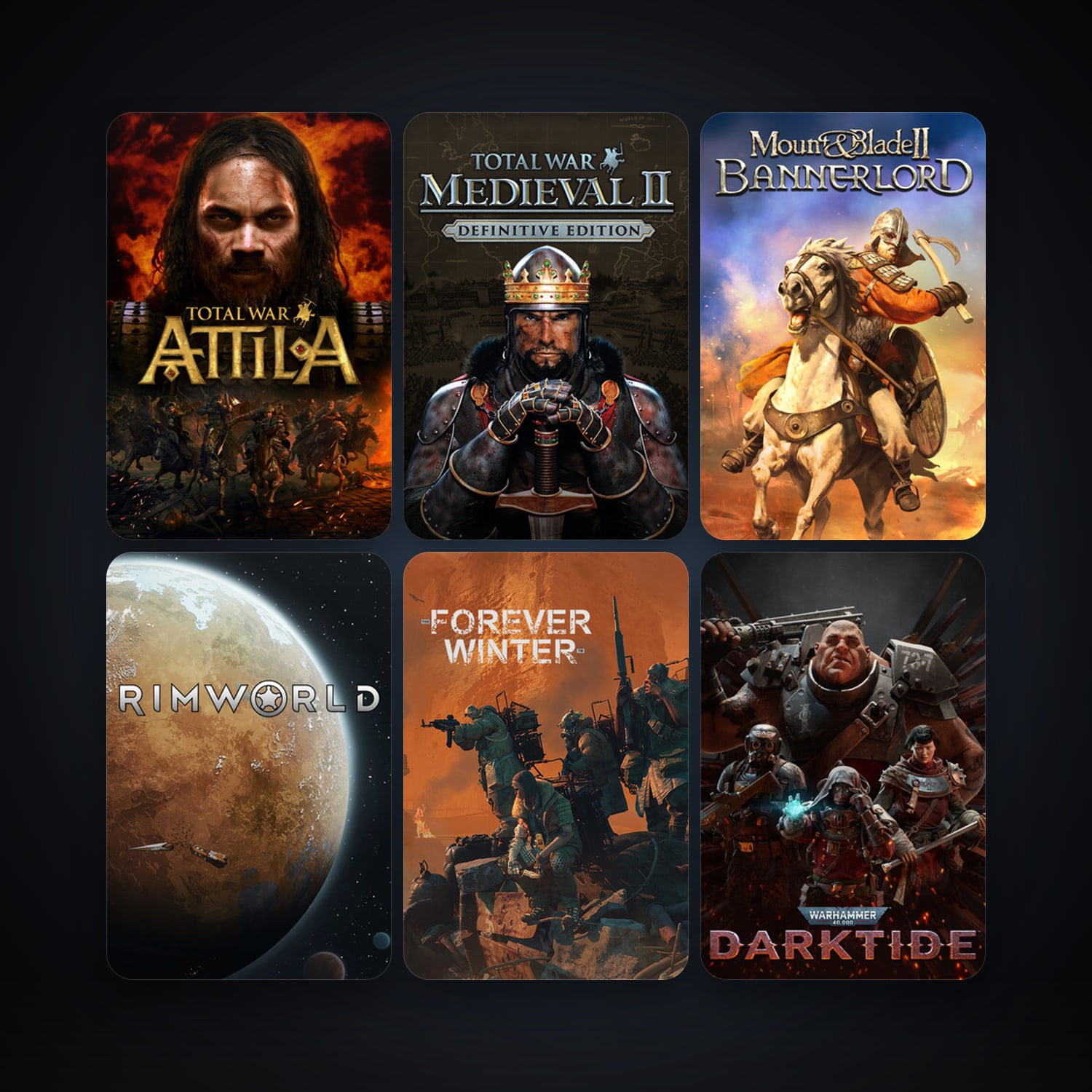 Medieval II: Total War + The Banner Saga, 42 games, clean — HabibiAccounts
