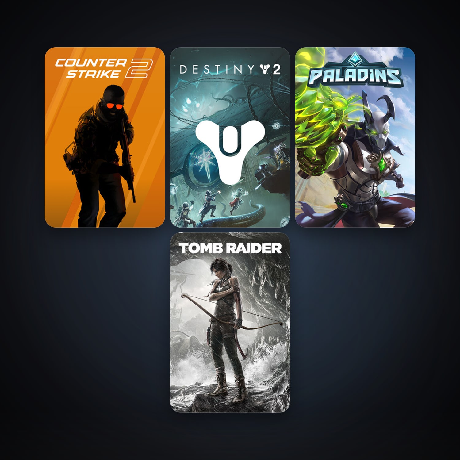 CS2 Prime + Tomb Raider, 12 games, clean — HabibiAccounts