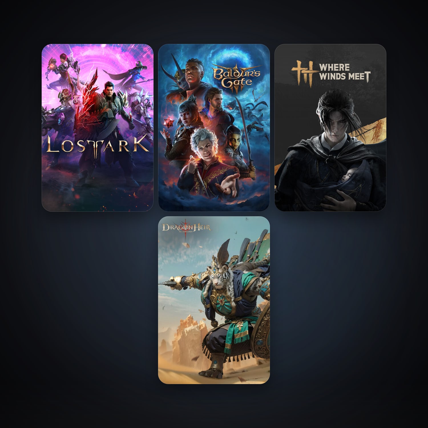 Baldur's Gate 3 + Lost Ark, 5 games, clean — HabibiAccounts