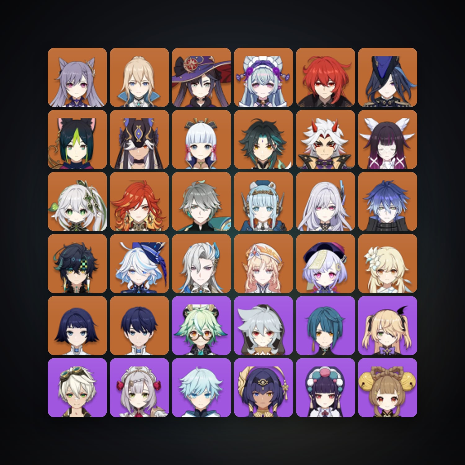 جينشن إمباكت | AR 60 | 75 شخصية | 23× 5★ — HabibiAccounts