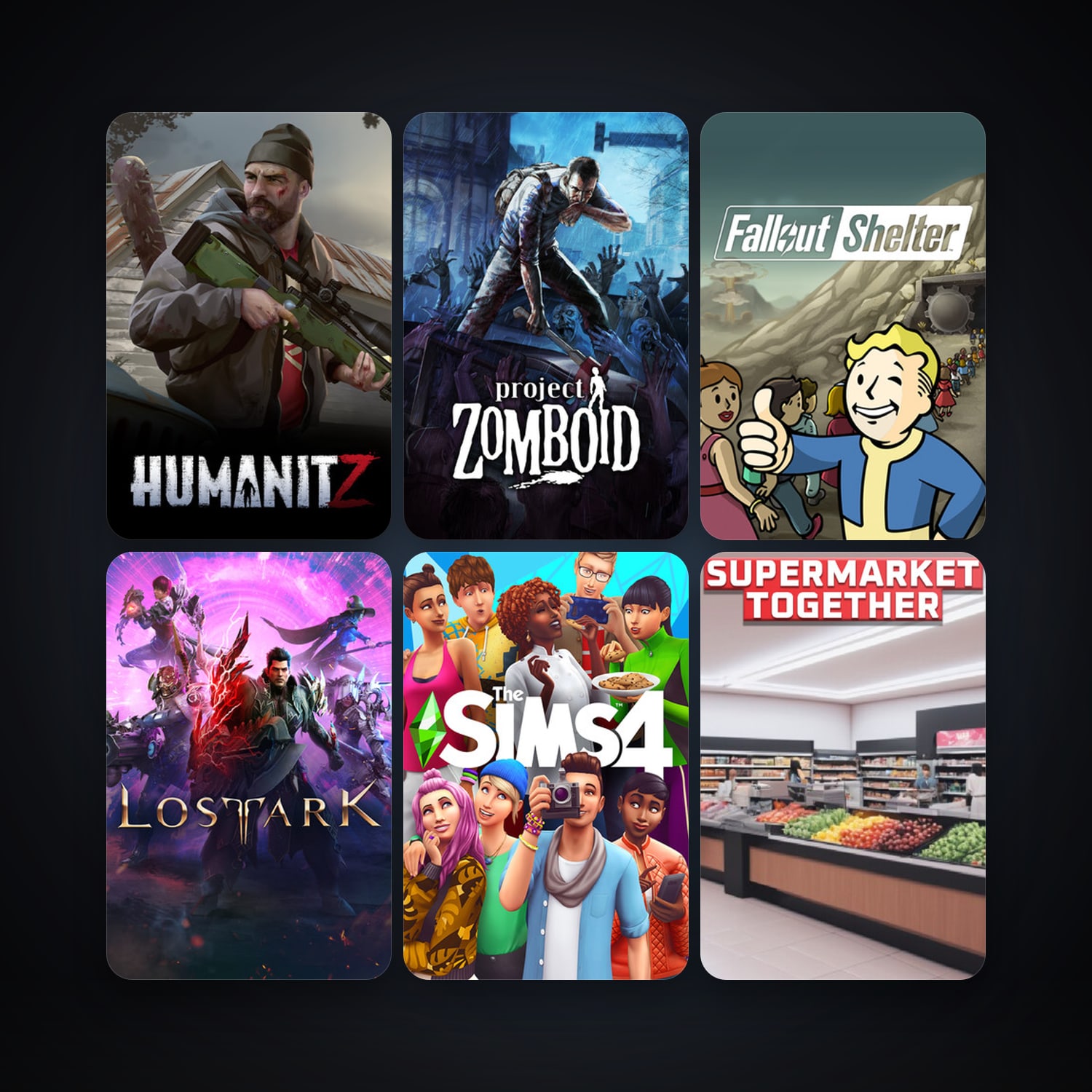 Project Zomboid + Alan Wake, 36 games, clean — HabibiAccounts