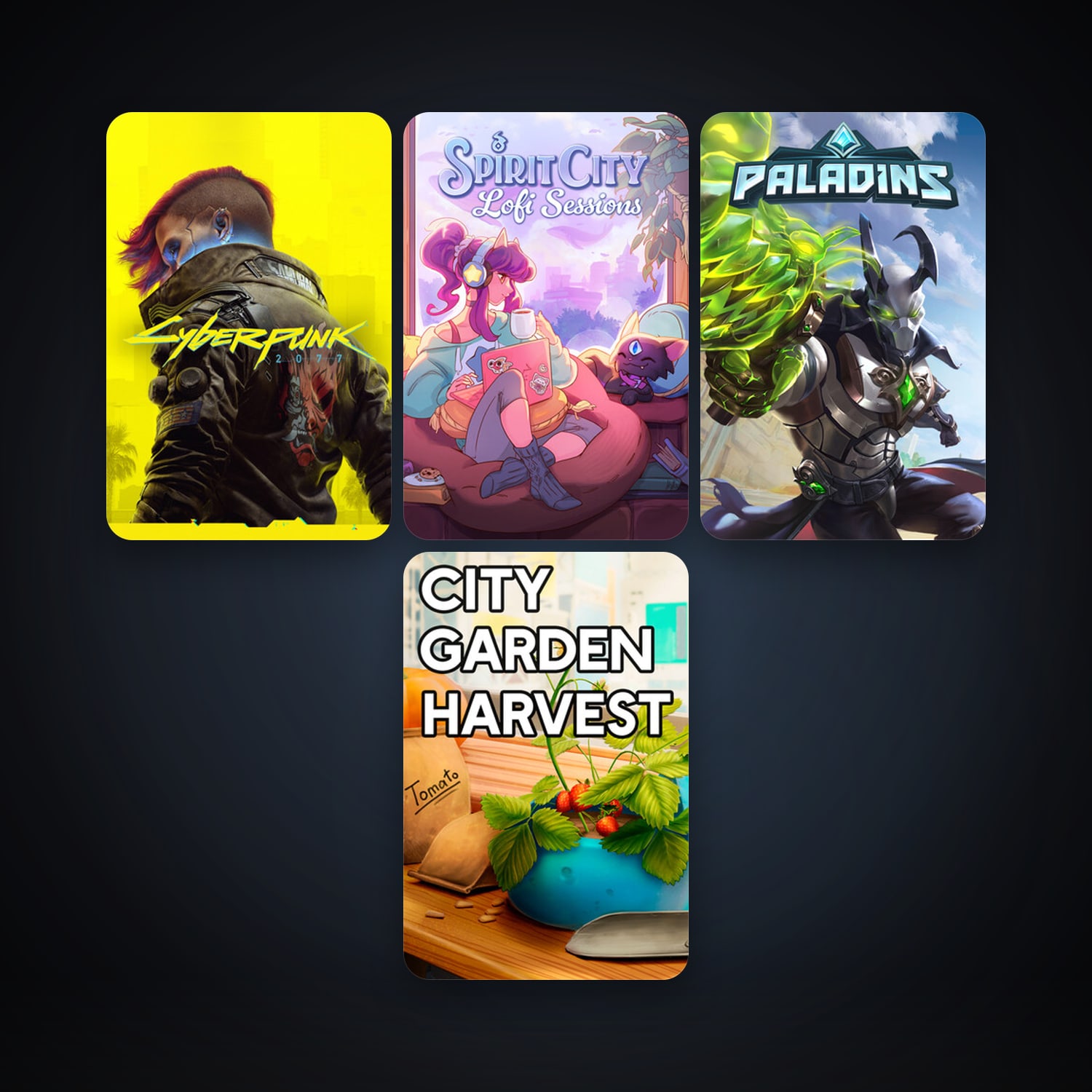 Paladins + Cyberpunk 2077, 10 games, clean — HabibiAccounts