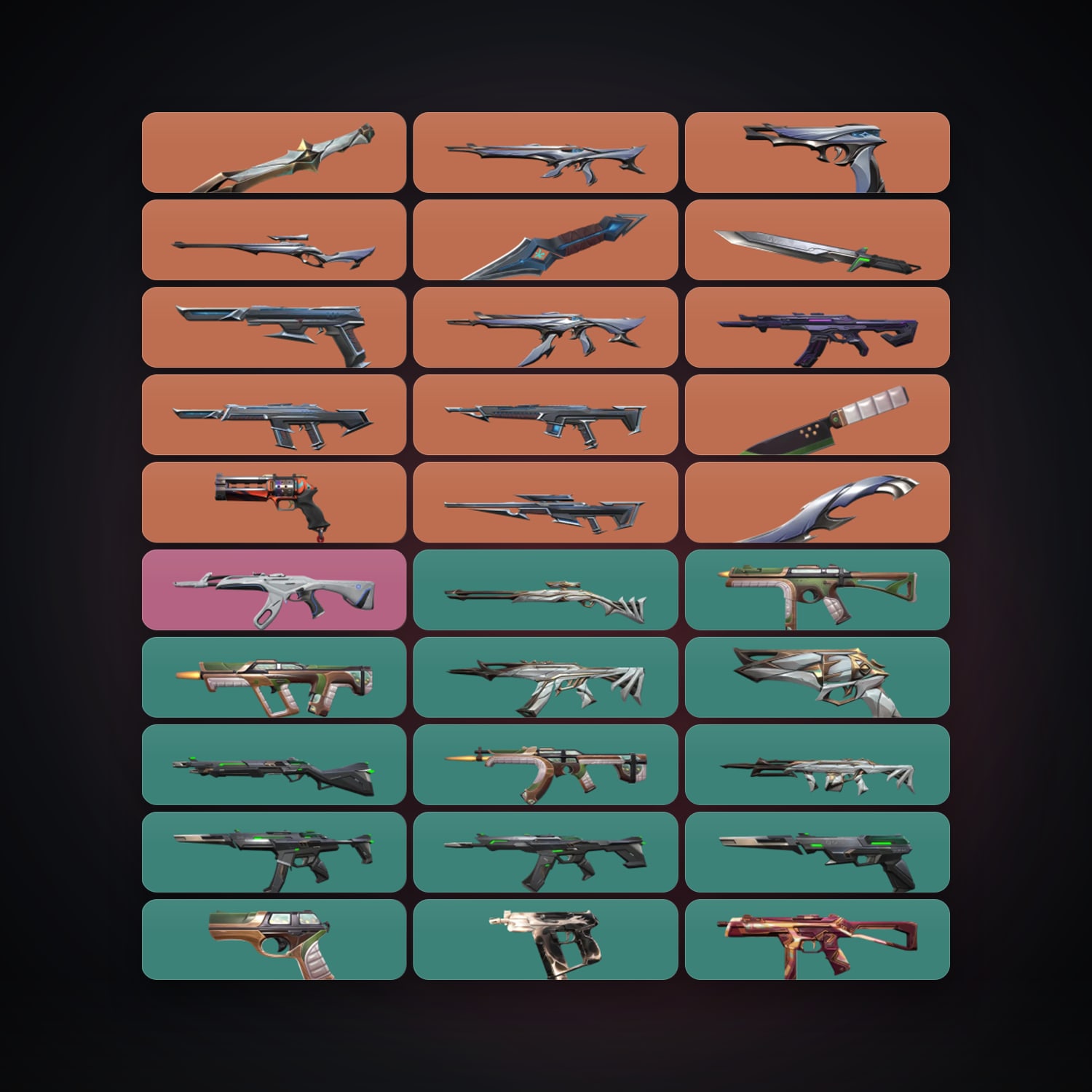 NA locker — 5 knives, 51 skins, lvl 65 — HabibiAccounts