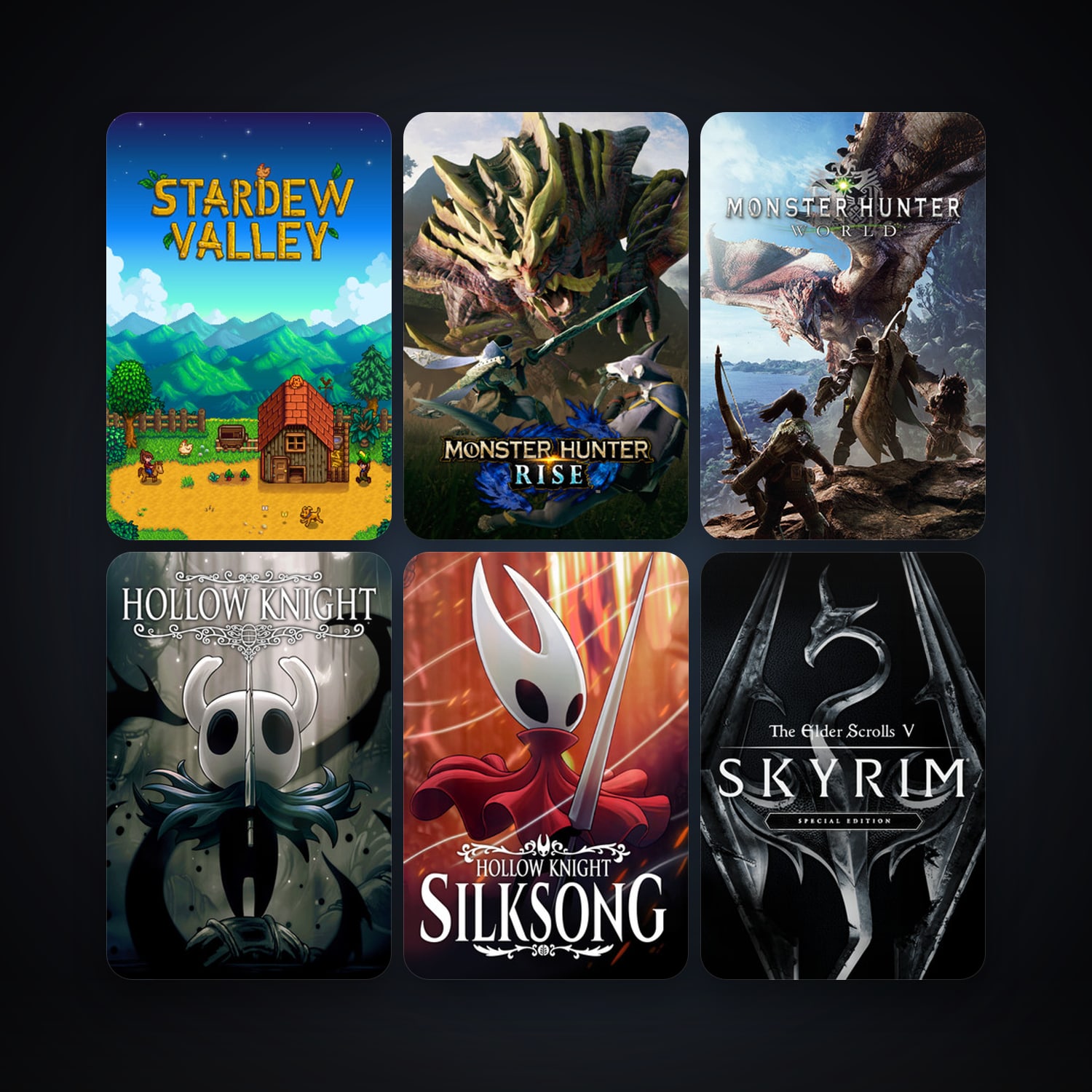 Hollow Knight + Stardew Valley, 34 games, clean — HabibiAccounts