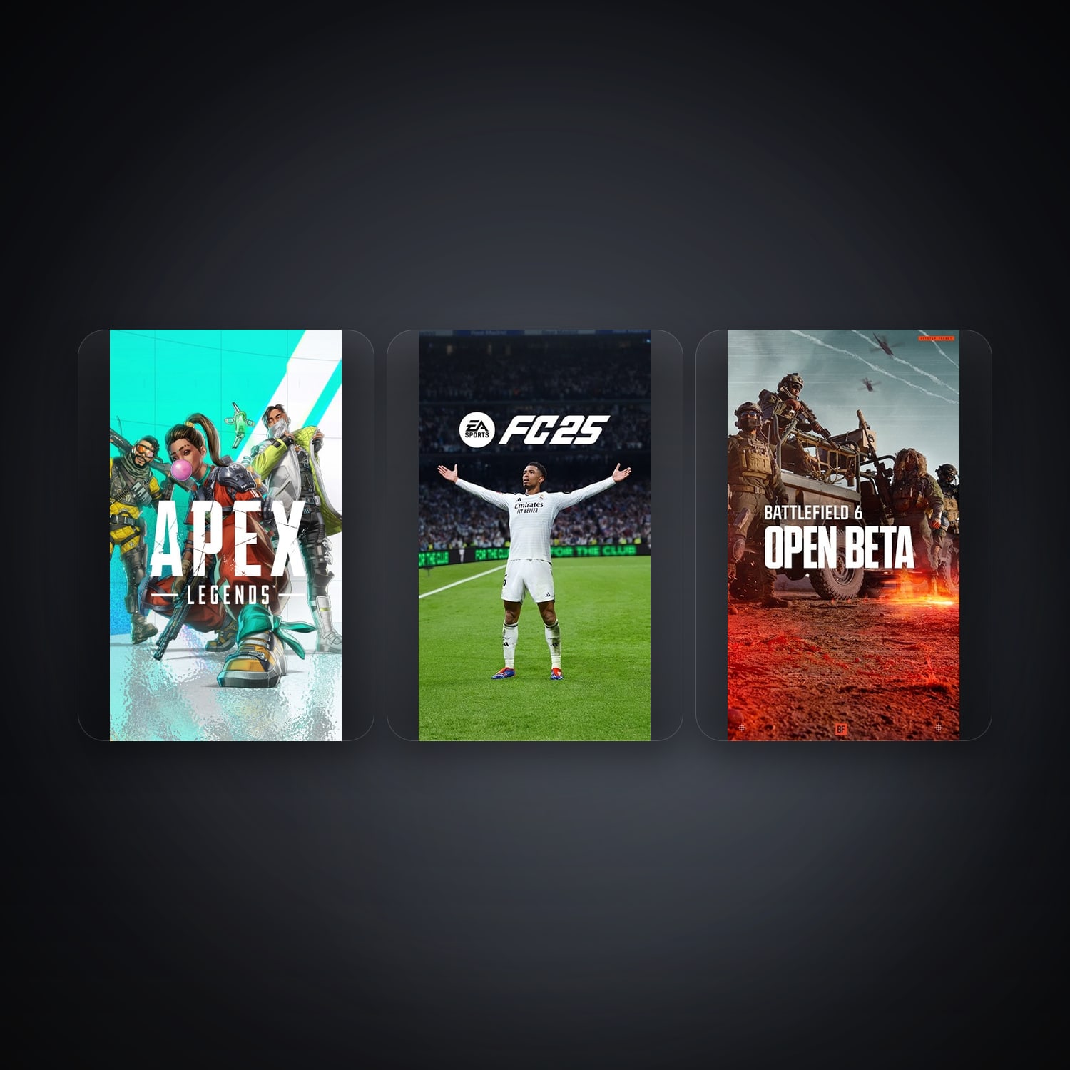 EA Apex Legends + EA SPORTS FC 25 — ZA — 3 games — HabibiAccounts