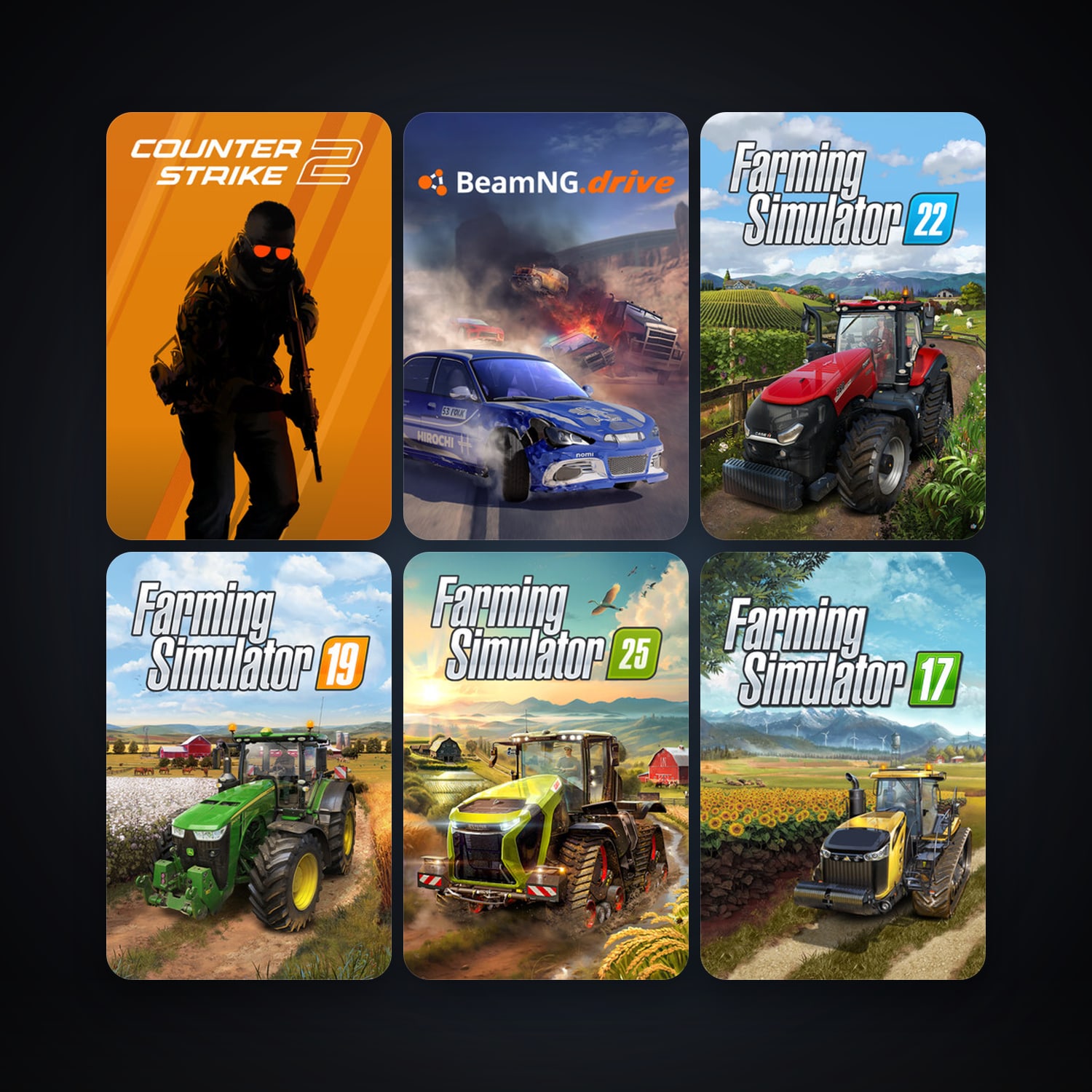 CS2 Prime + Assetto Corsa, 132 games, Steam 47, clean — HabibiAccounts