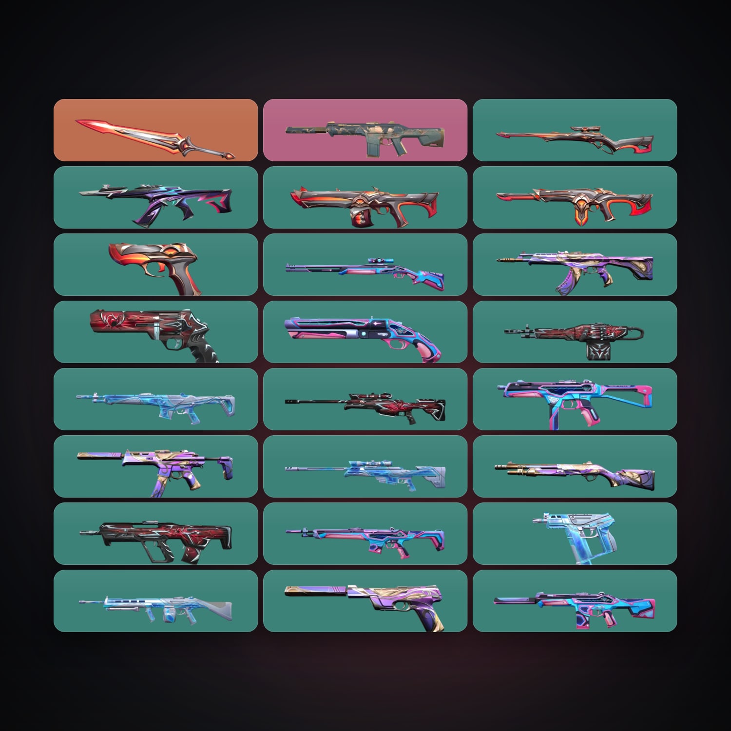 EU Bronze 1 locker — 1 knives, 24 skins, lvl 63 — HabibiAccounts