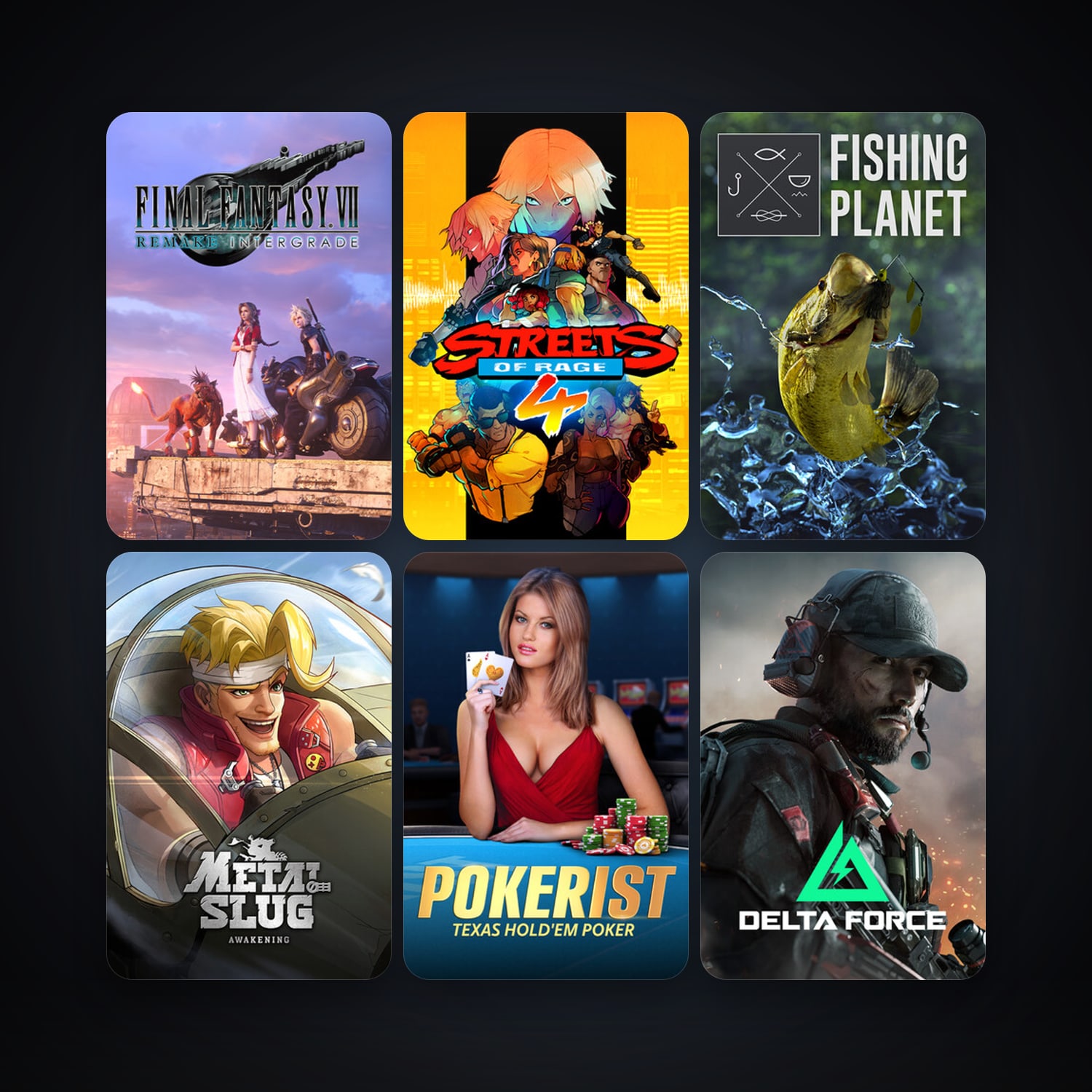 Fishing Planet + Streets of Rage 4, 11 games, clean — HabibiAccounts