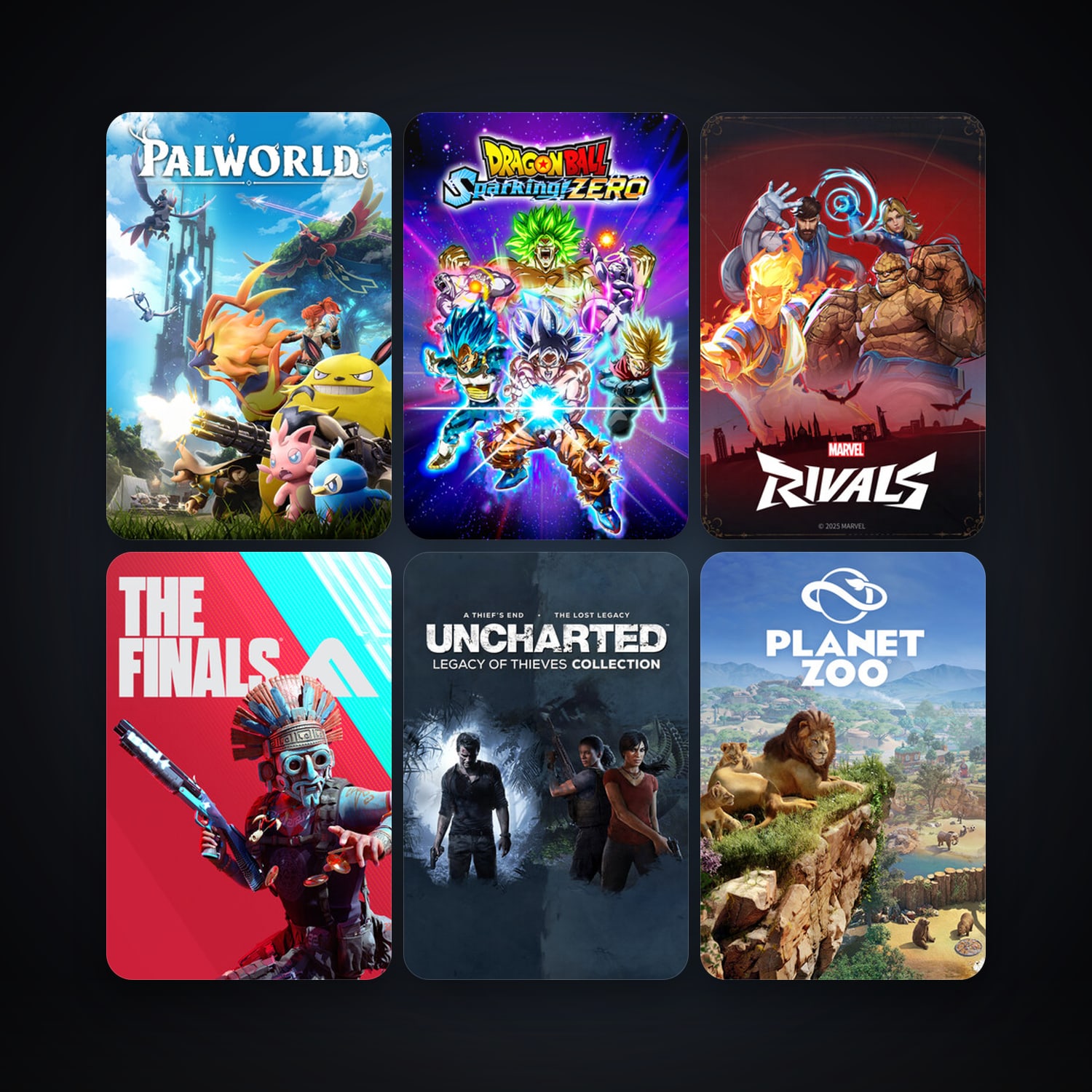 DRAGON BALL FighterZ + Planet Zoo, 13 games, clean — HabibiAccounts