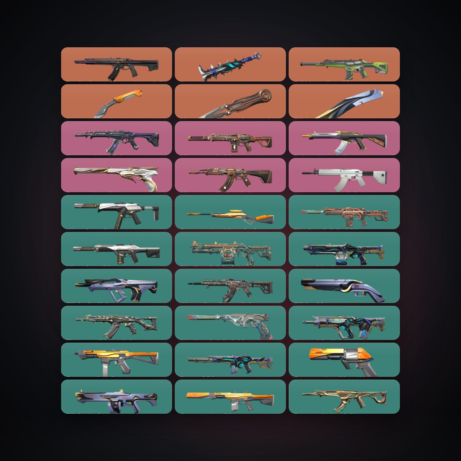 NA Gold 2 locker — 4 knives, 68 skins, lvl 77 — HabibiAccounts