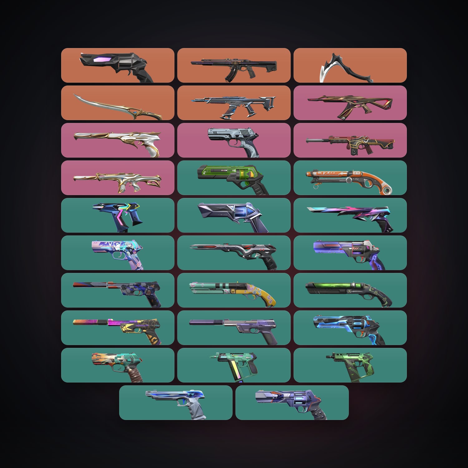 NA Plat 3 locker — 2 knives, 29 skins, lvl 302 — HabibiAccounts