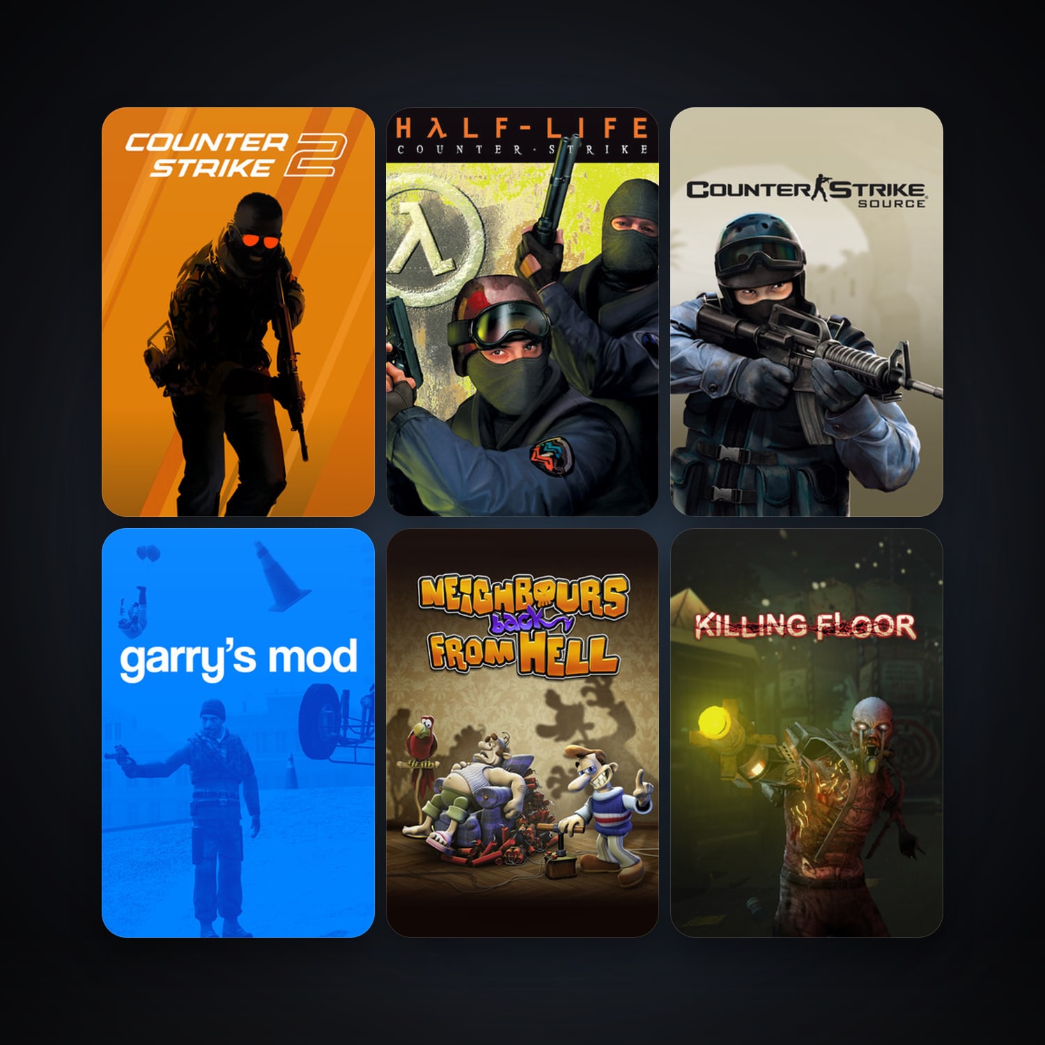 Counter-Strike + Counter-Strike: Source, 23 games, Steam 10, clean — HabibiAccounts