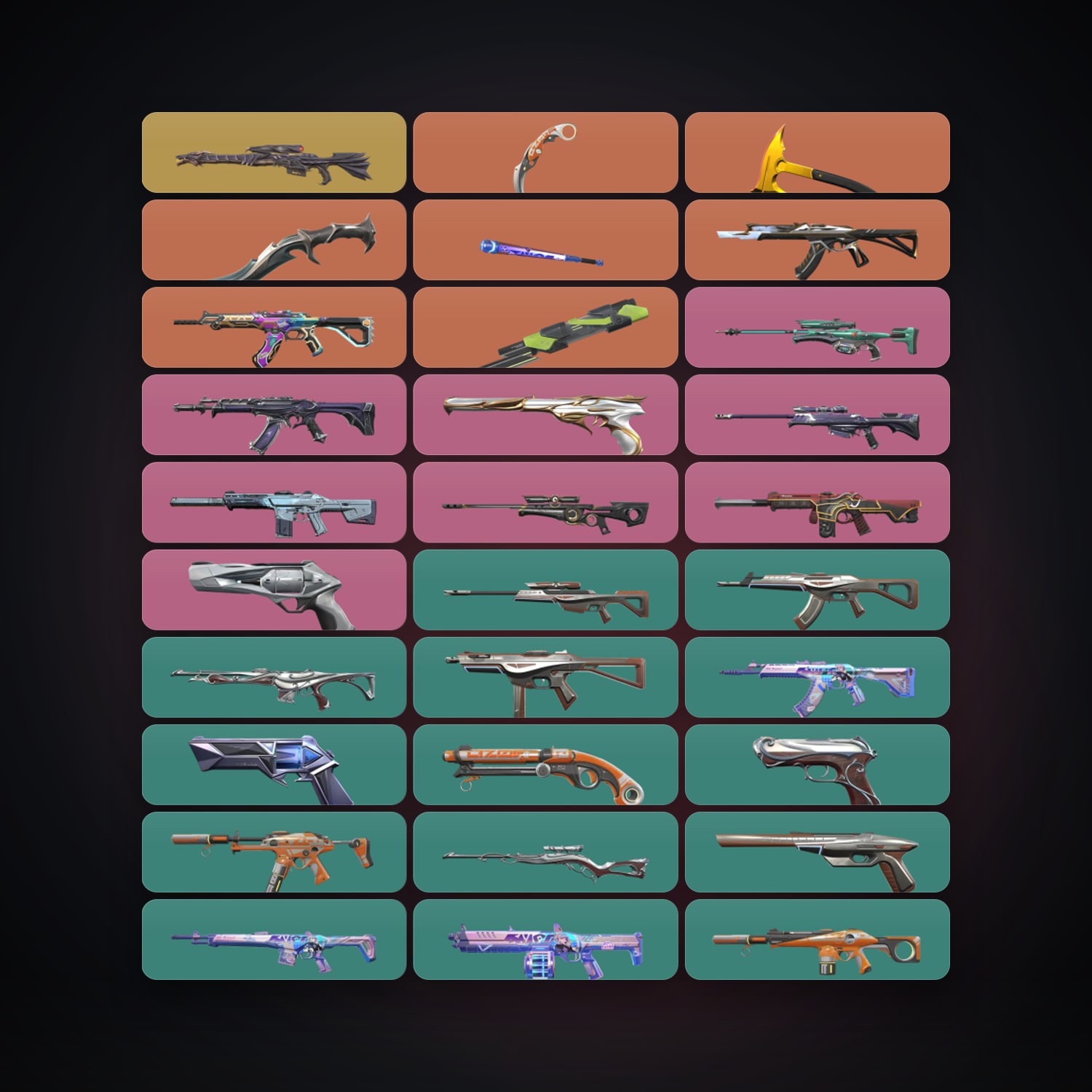 NA Gold 3 locker — 5 knives, 70 skins, lvl 181 — HabibiAccounts