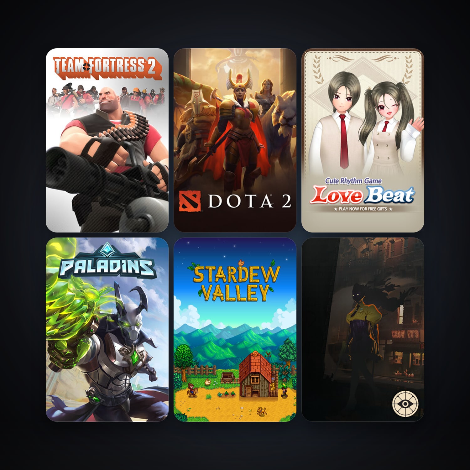 Team Fortress 2 + Dota 2, 24 games, clean — HabibiAccounts