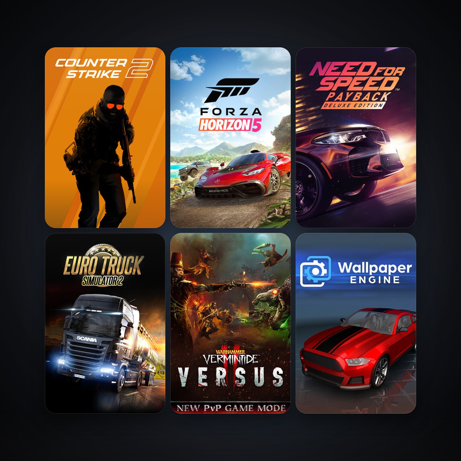 CS2 Prime + Euro Truck Simulator 2, 50 games, clean — HabibiAccounts