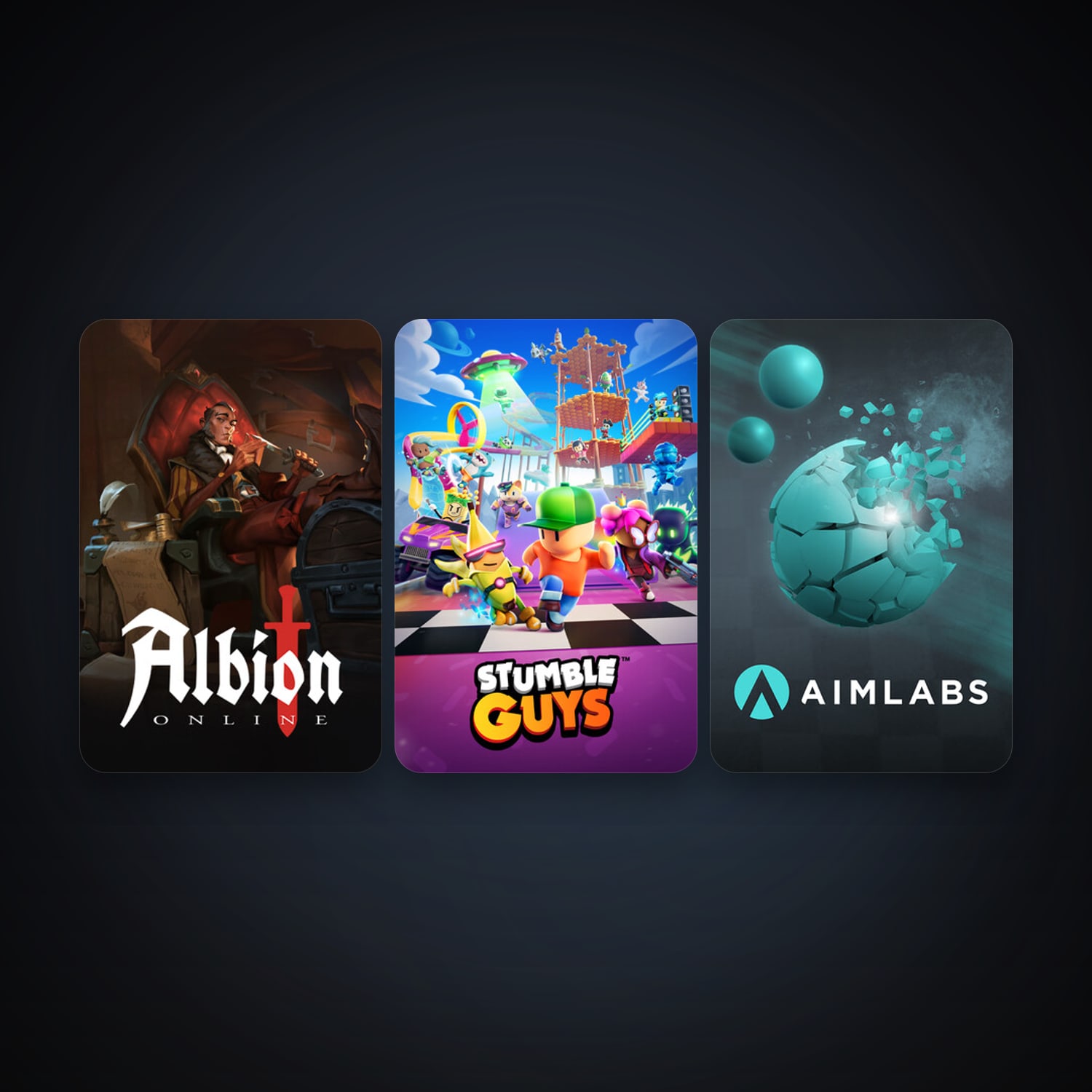 Aimlabs + Albion Online, 16 games, clean — HabibiAccounts