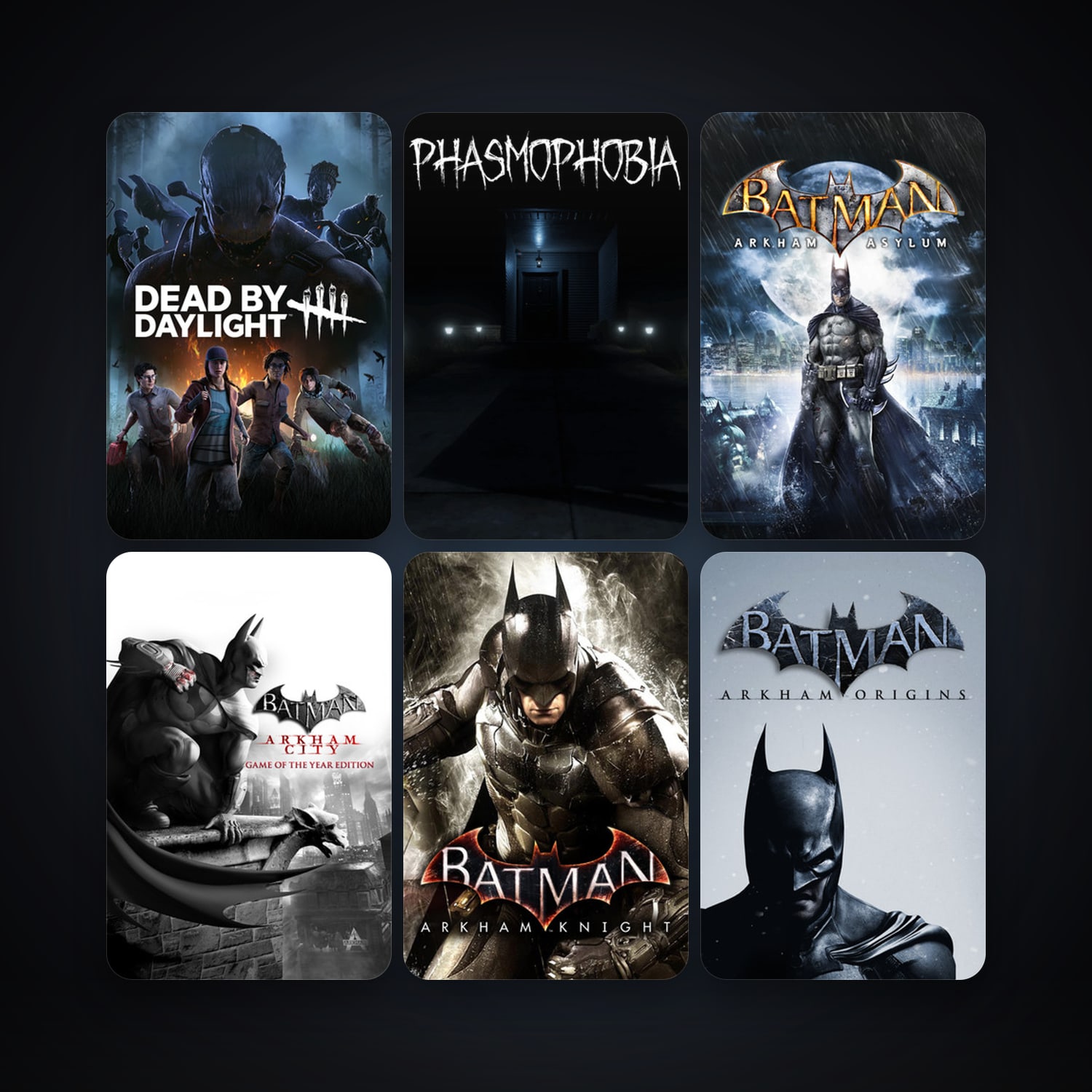 Batman: Arkham Asylum Game of the Year Edition + Batman: Arkham City - Game of the Year Edition, 49 games, clean — HabibiAccounts