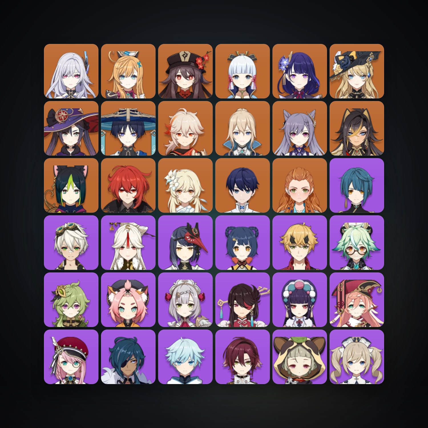 Genshin Impact | AR 57 | 55 Chars | 14× 5★ — Genshin / miHoYo Account — HabibiAccounts