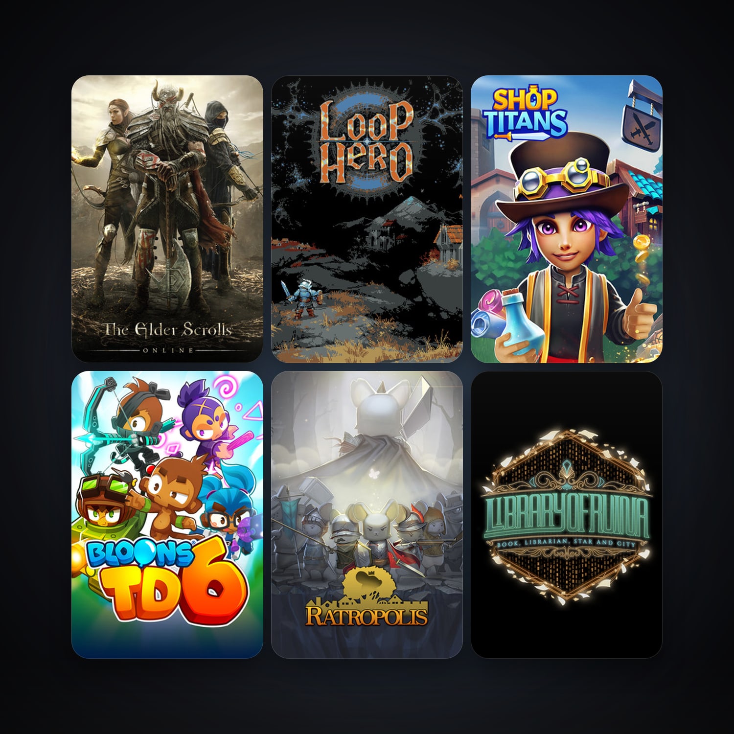The Elder Scrolls Online + Bloons TD 6, 8 games, clean — HabibiAccounts