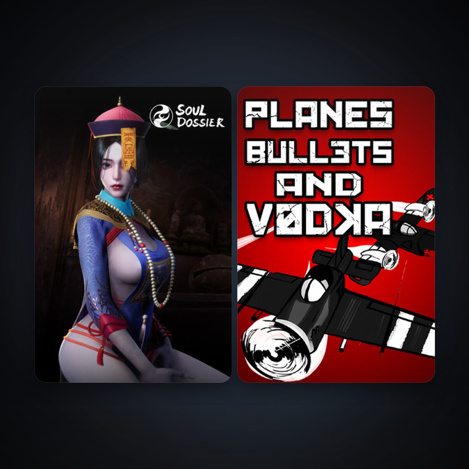 Planes, Bullets and Vodka + Soul Dossier, 23 games, clean — HabibiAccounts
