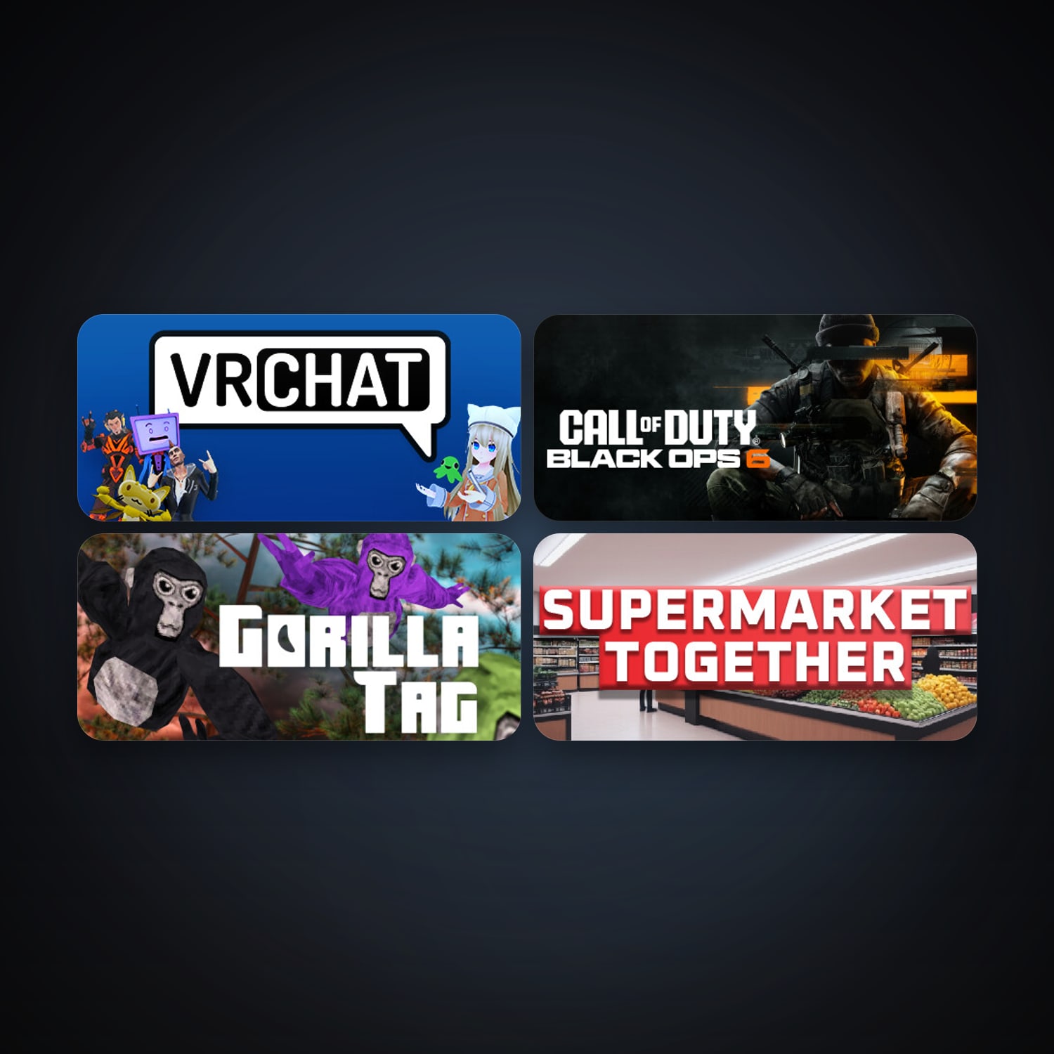 VRChat + Gorilla Tag, 11 games, clean — HabibiAccounts