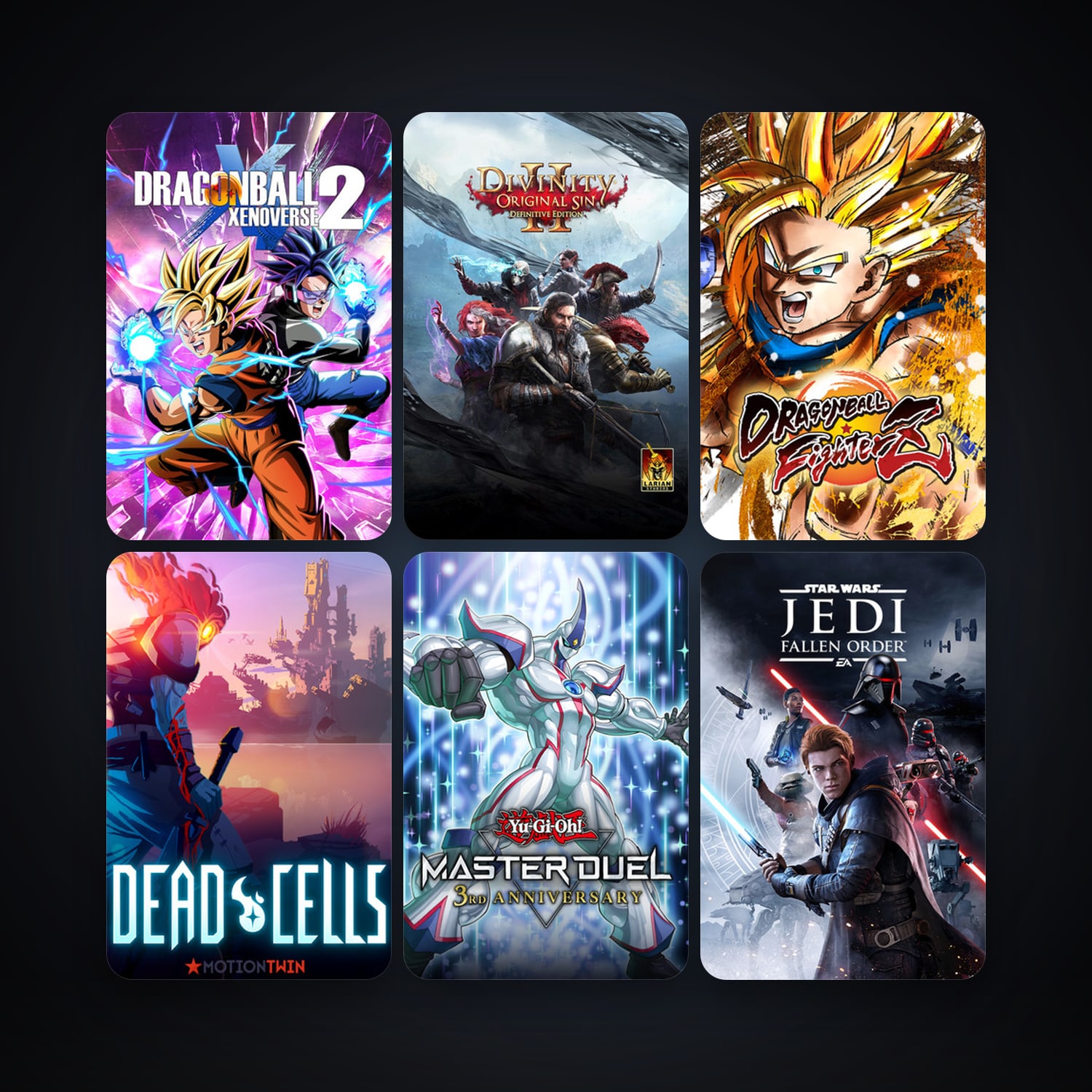 Divinity: Original Sin 2 + DRAGON BALL XENOVERSE 2, 47 games, clean — HabibiAccounts