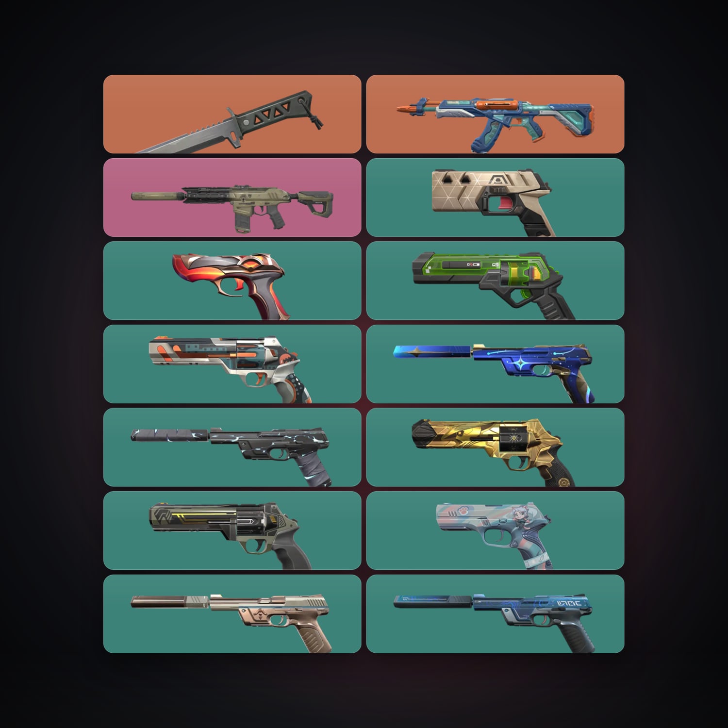 EU Gold 3 locker — 1 knives, 14 skins, lvl 196 — HabibiAccounts