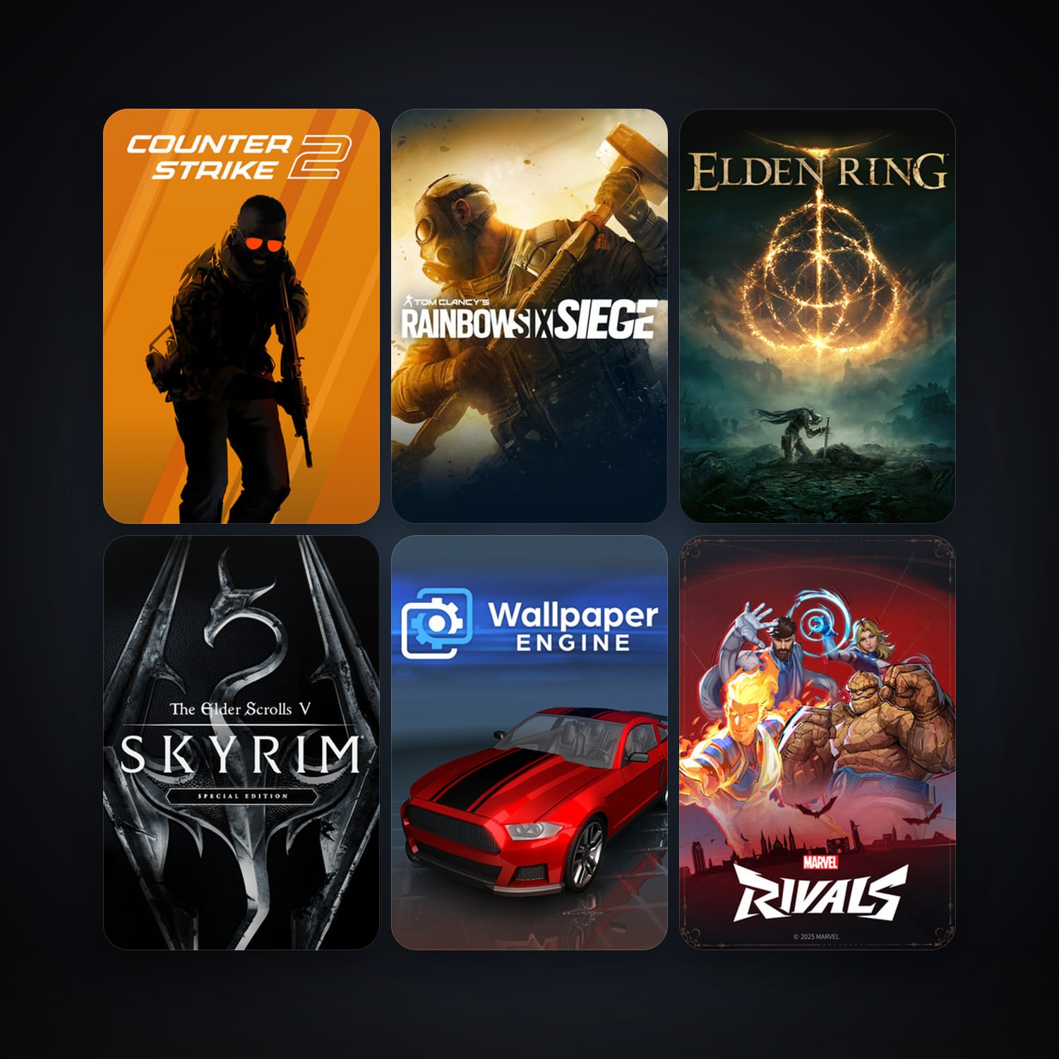 CS2 Prime + Tom Clancy's Rainbow Six Siege, 13 games, clean — HabibiAccounts