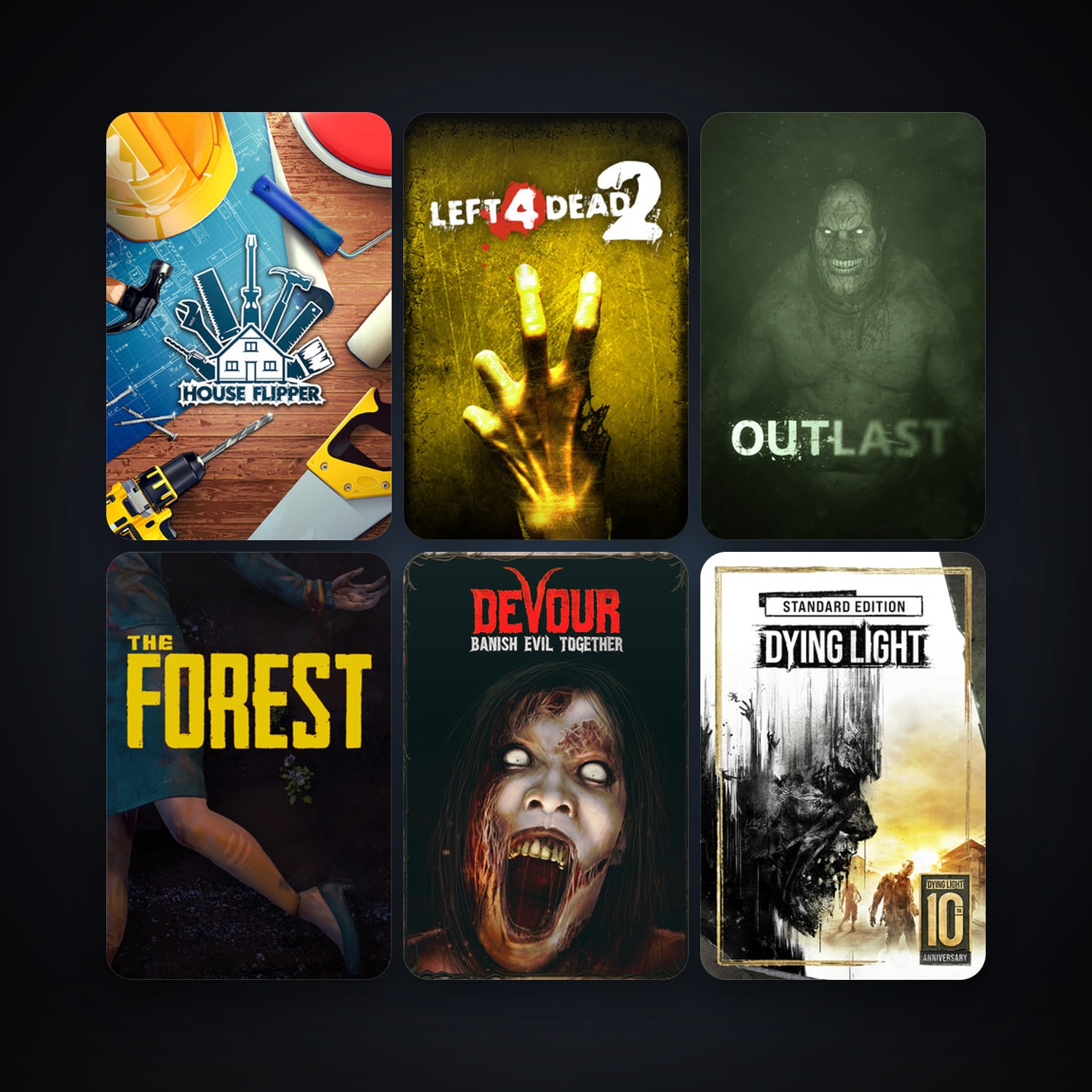 Left 4 Dead 2 + Outlast, 26 games, clean — HabibiAccounts