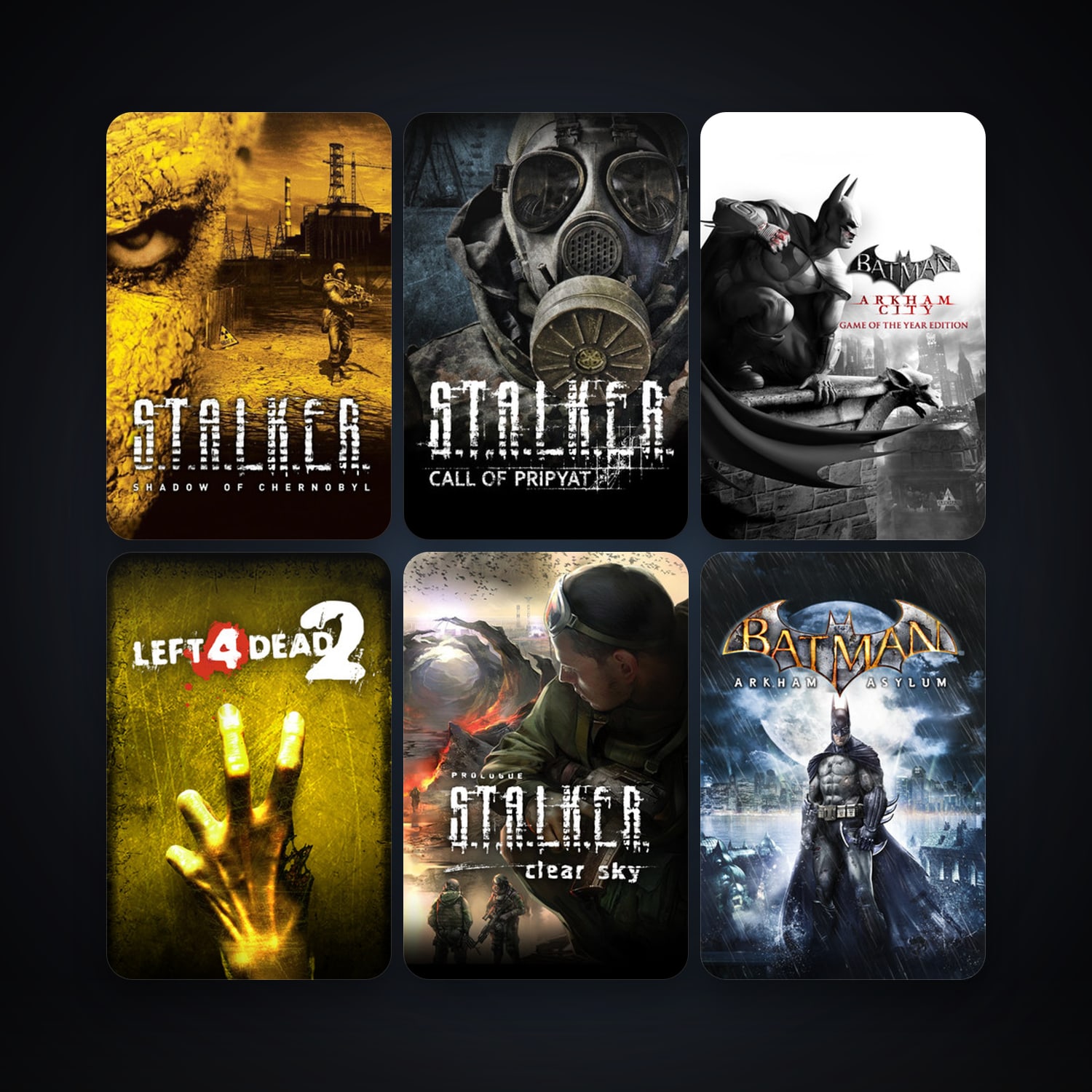 Left 4 Dead 2 + S.T.A.L.K.E.R.: Shadow of Chernobyl, 14 games, clean — HabibiAccounts