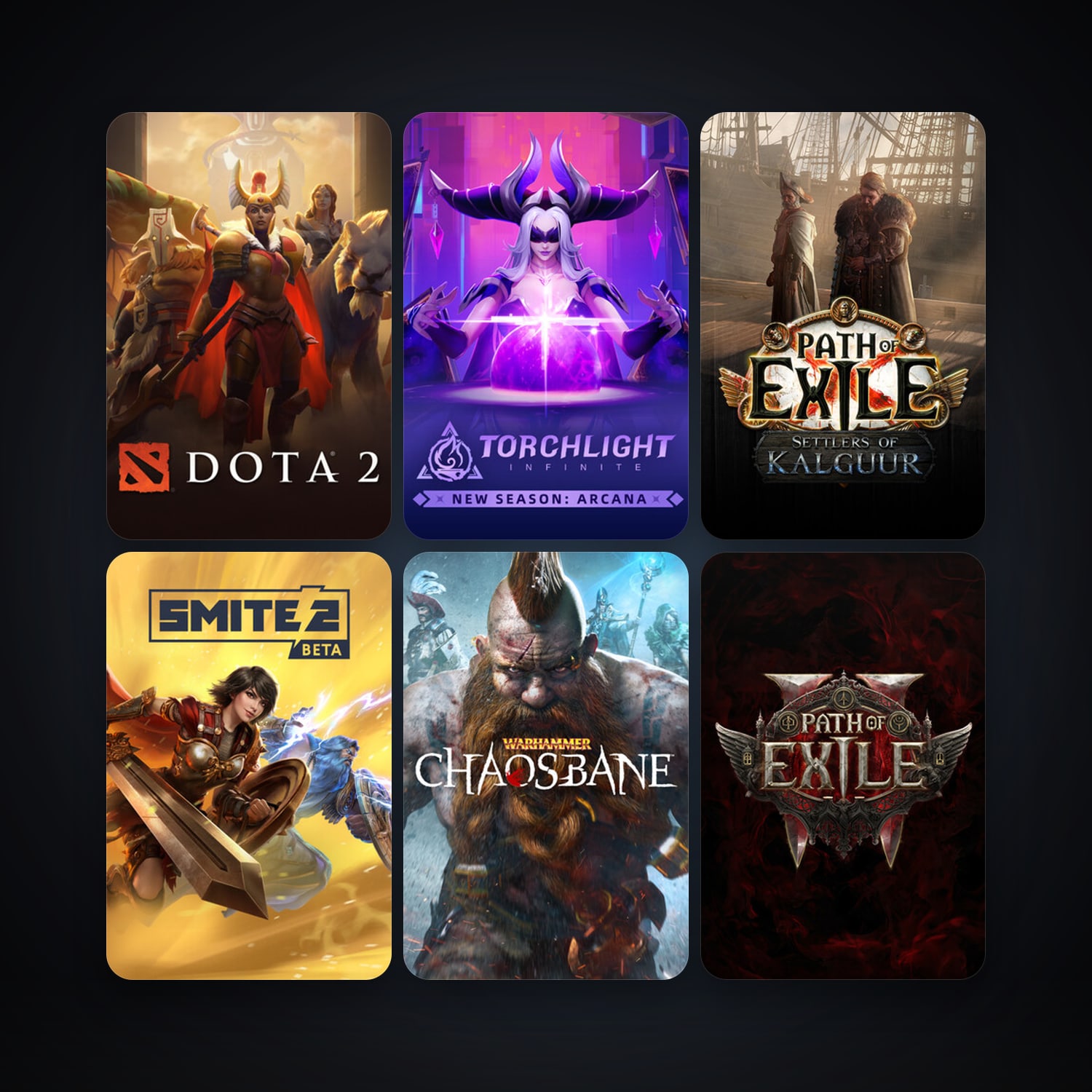 Dota 2 + Path of Exile, 17 games, clean — HabibiAccounts
