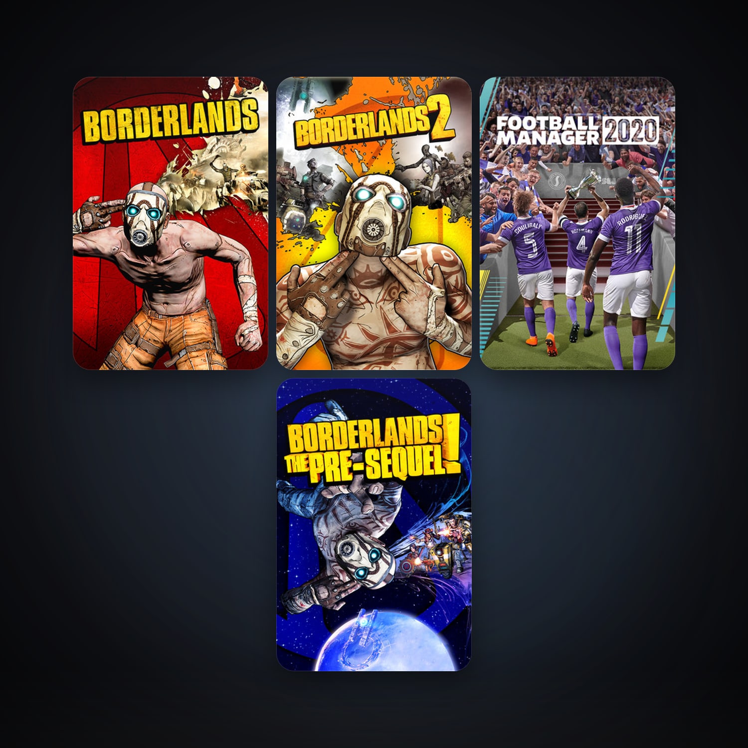 Borderlands + Borderlands 2, 8 games, clean — HabibiAccounts