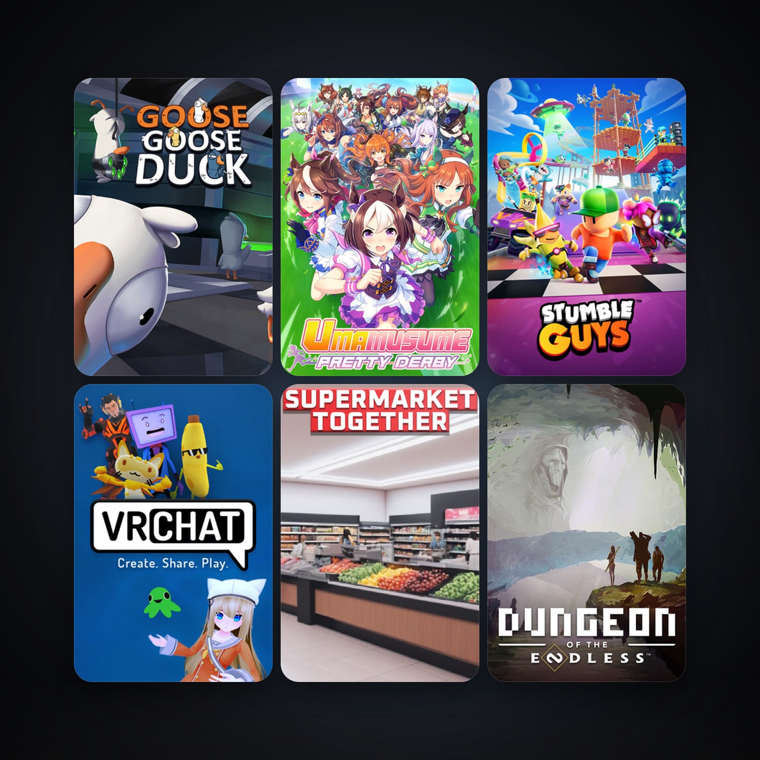 Dungeon of the Endless - Crystal Edition + VRChat, 21 games, clean — HabibiAccounts