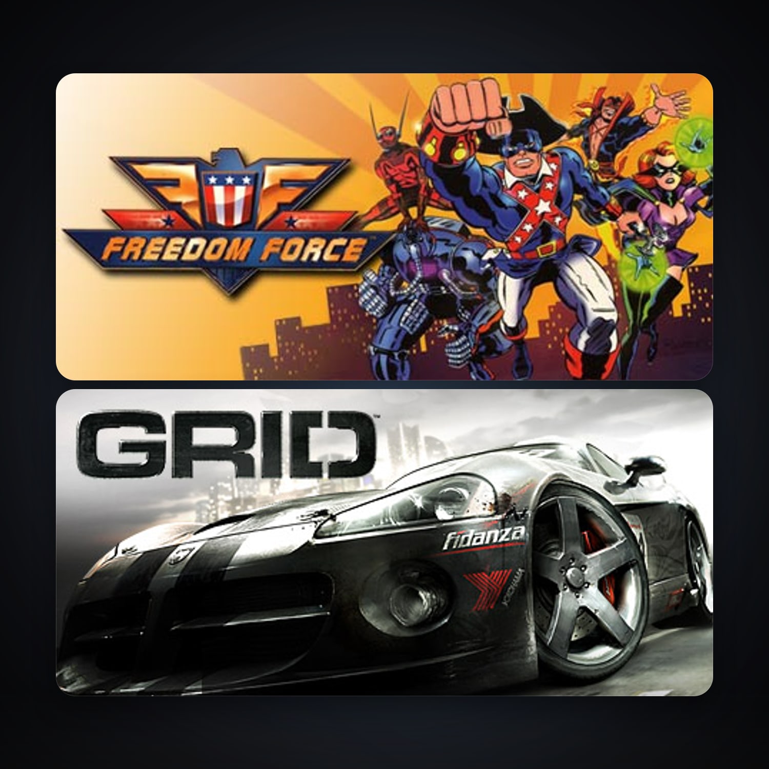 Freedom Force + GRID (2008), 5 games, clean — HabibiAccounts